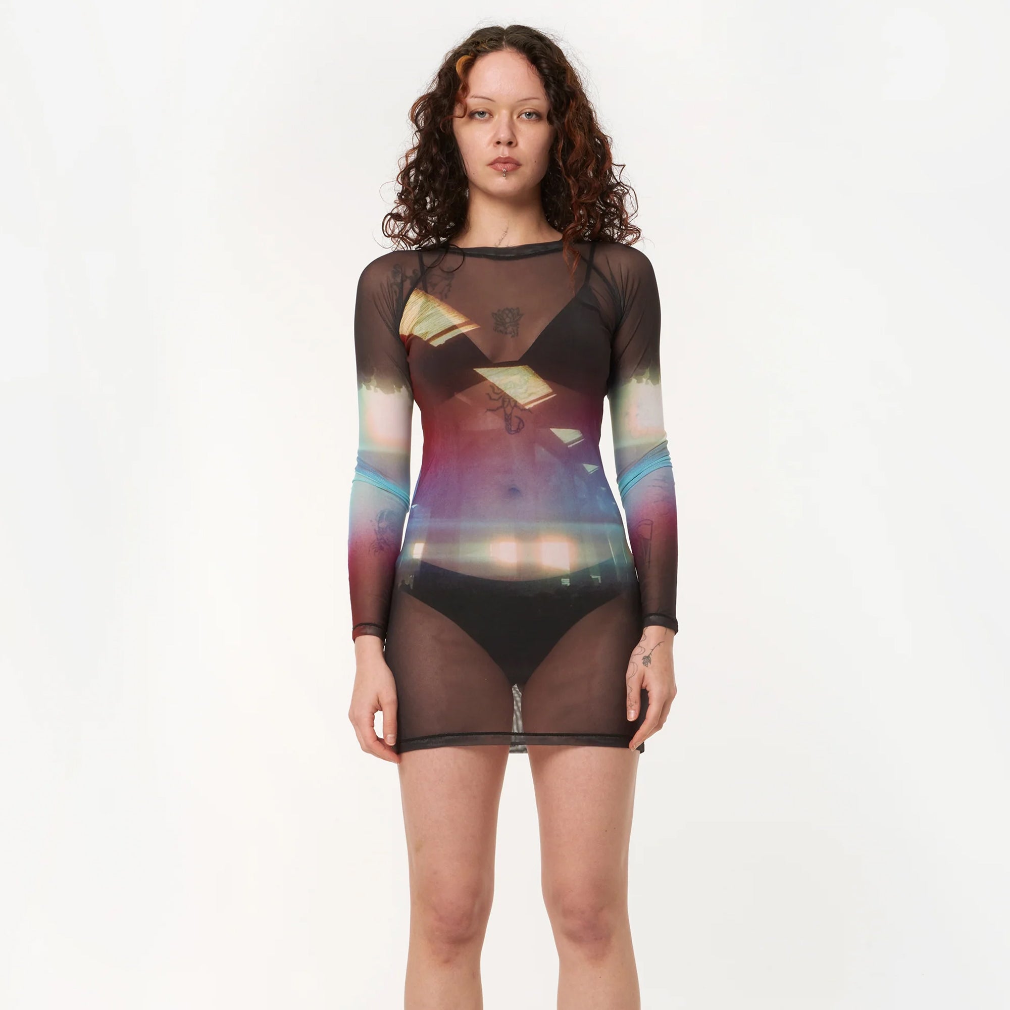 Boiler Room Womens Lausanne Mesh Dress