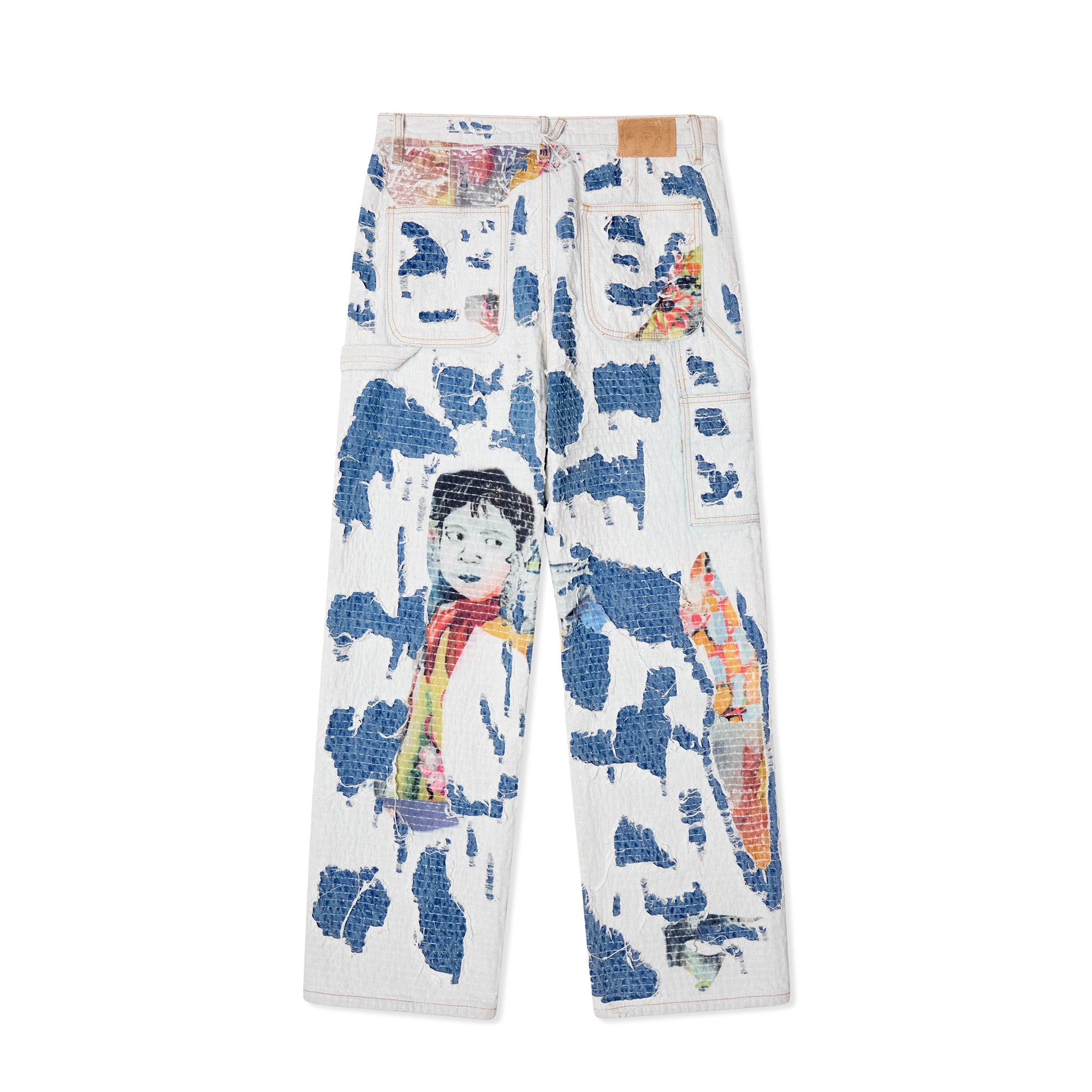 Kidsuper Mens Boro Stitched Double Knee Pant