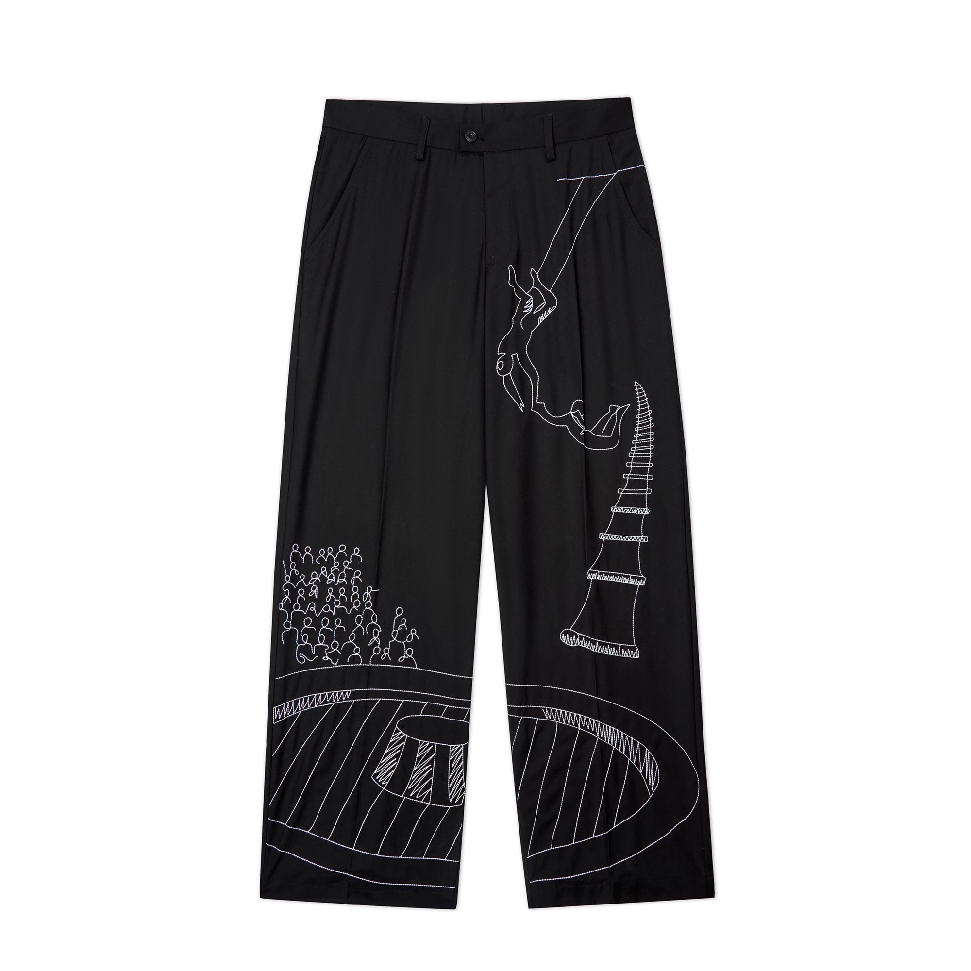 Kidsuper Mens Circus Sketch Baggy Pants