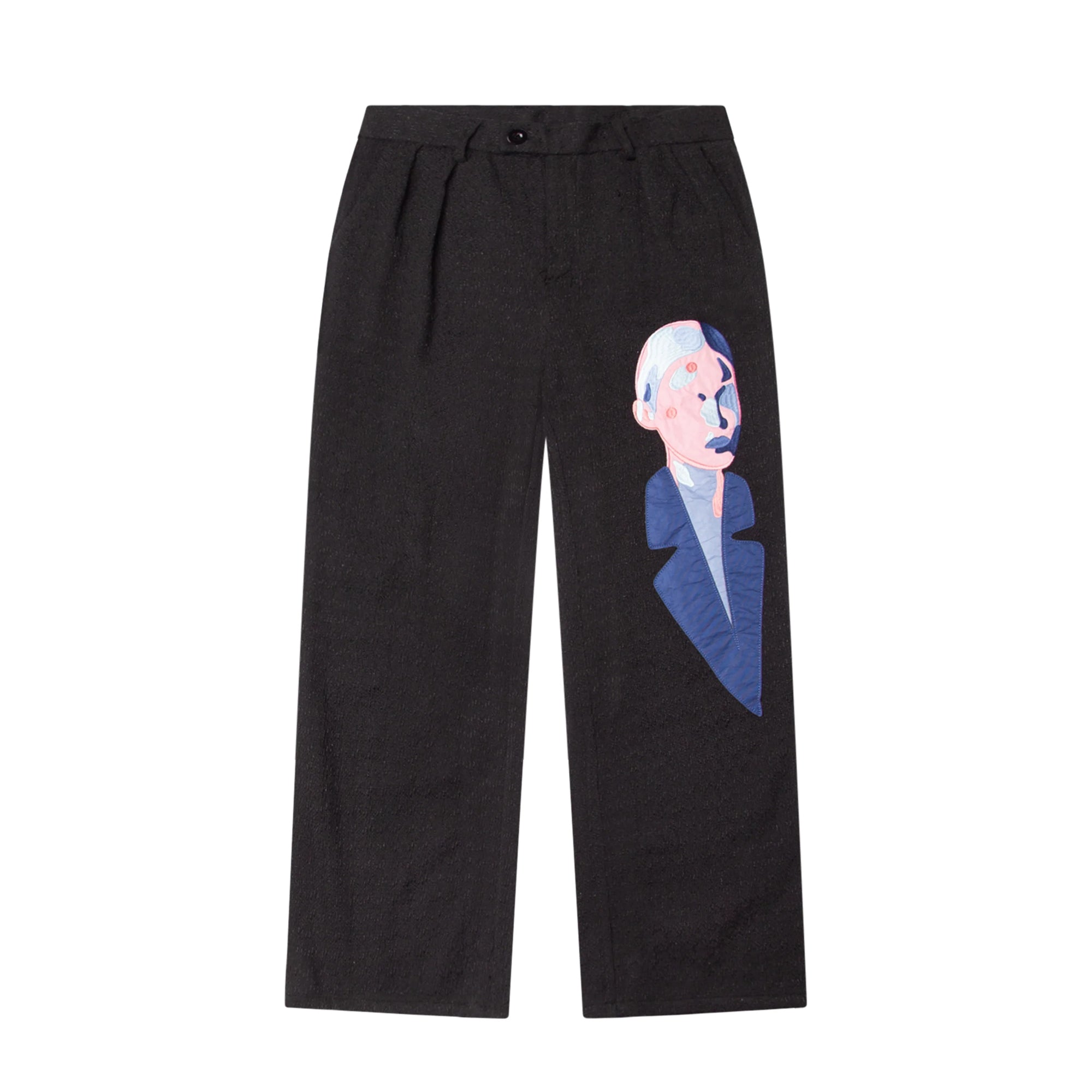 Kidsuper Mens Patchwork Face Tweed Pants