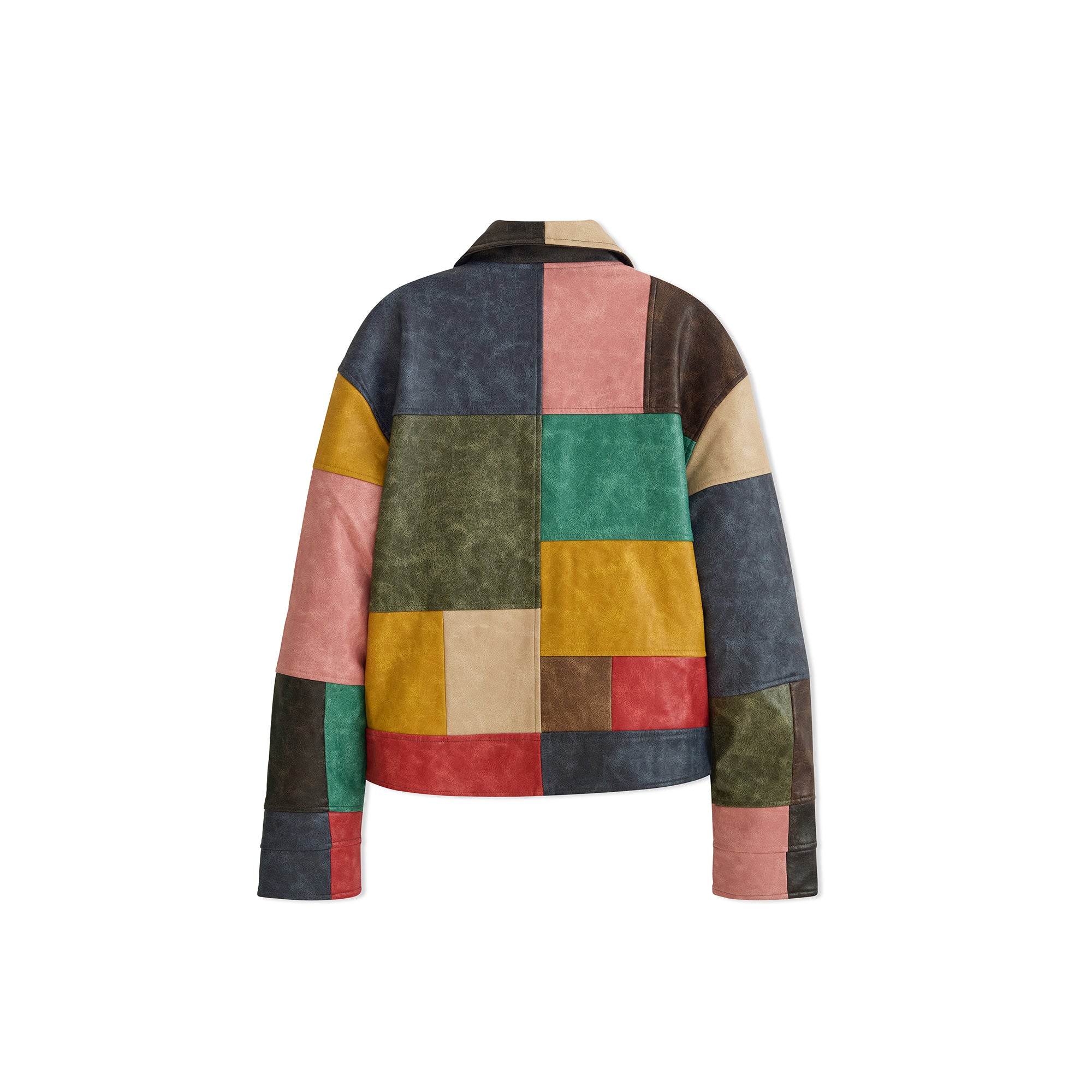 KidSuper Mens Patchwork Leather Jacket