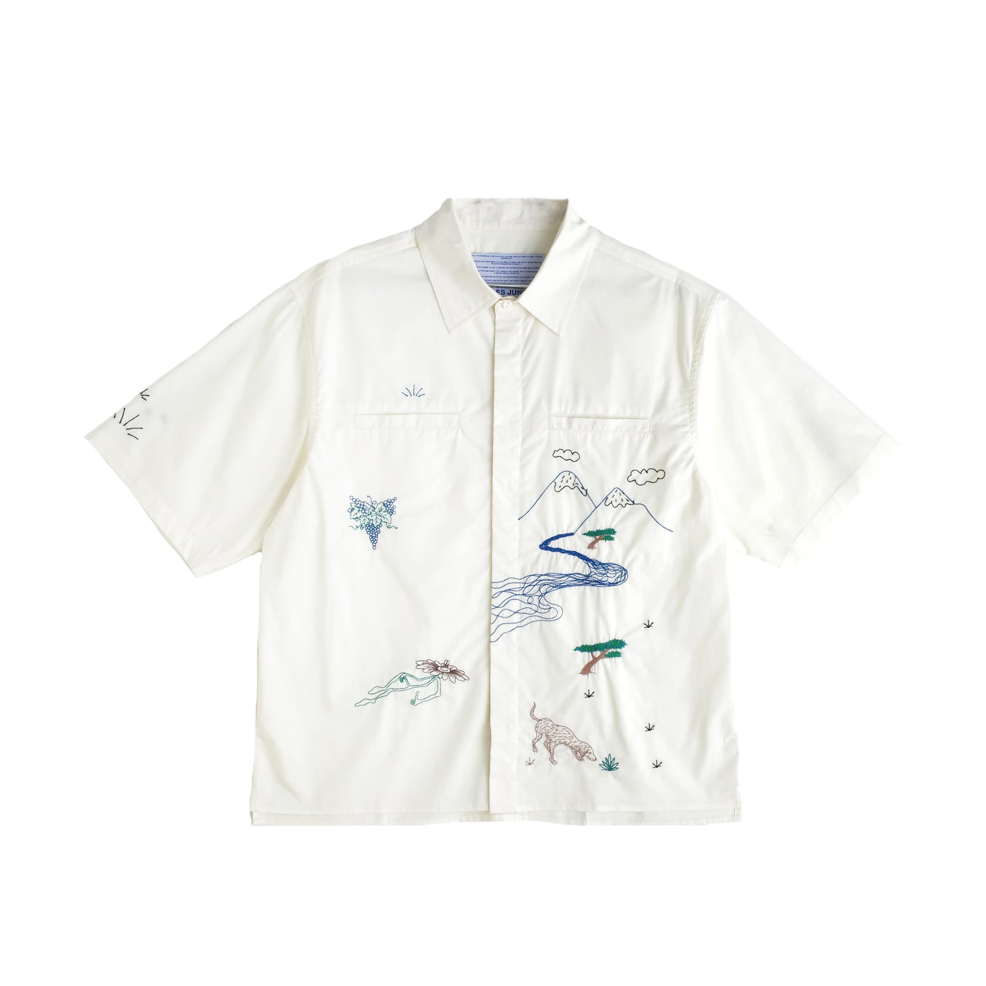 Jungles Mens Good Thoughts SS Button Up Shirt