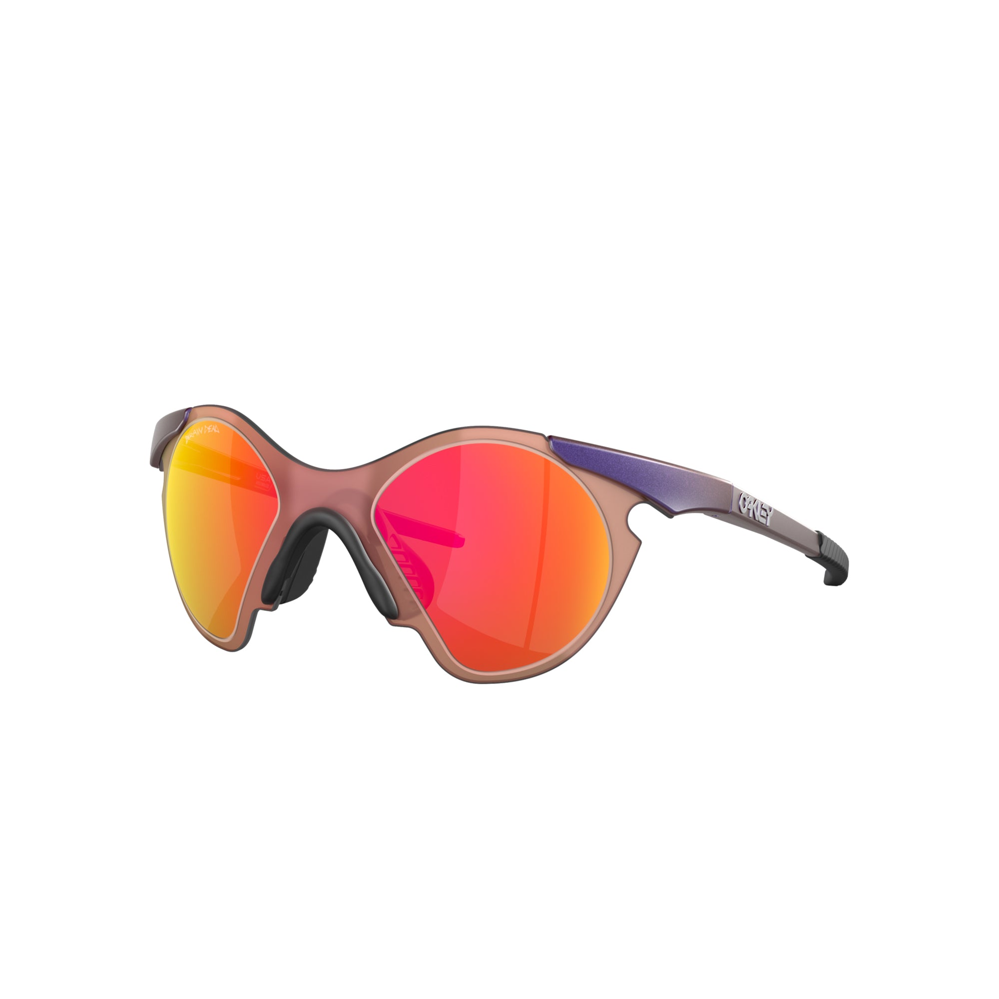 Oakley x Brain Dead Sub Zero Matte Blue/Red Colorshift w/ Prizm Ruby Sunglasses