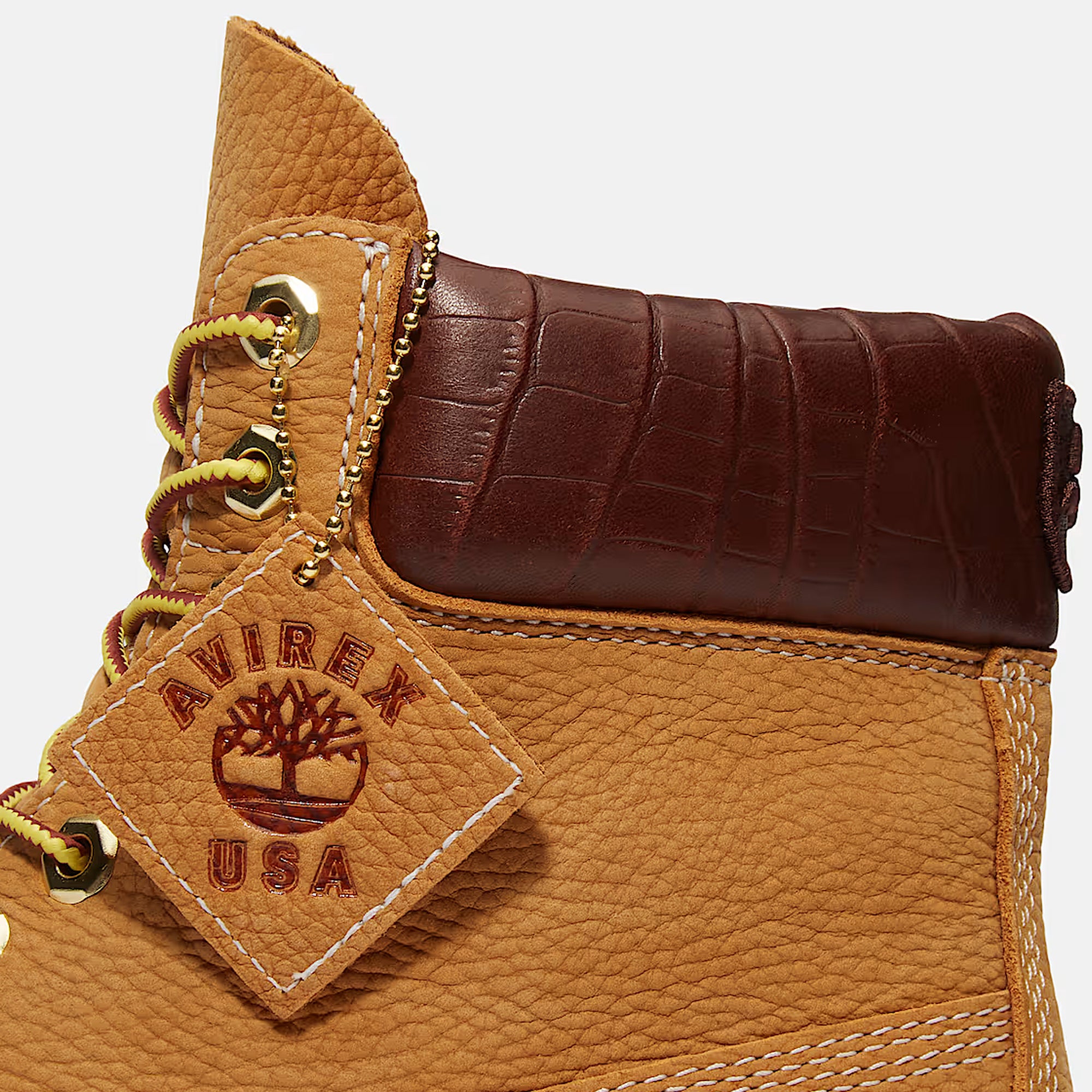Timberland x Avirex Mens Premium 6 Inch Lace Up Boots