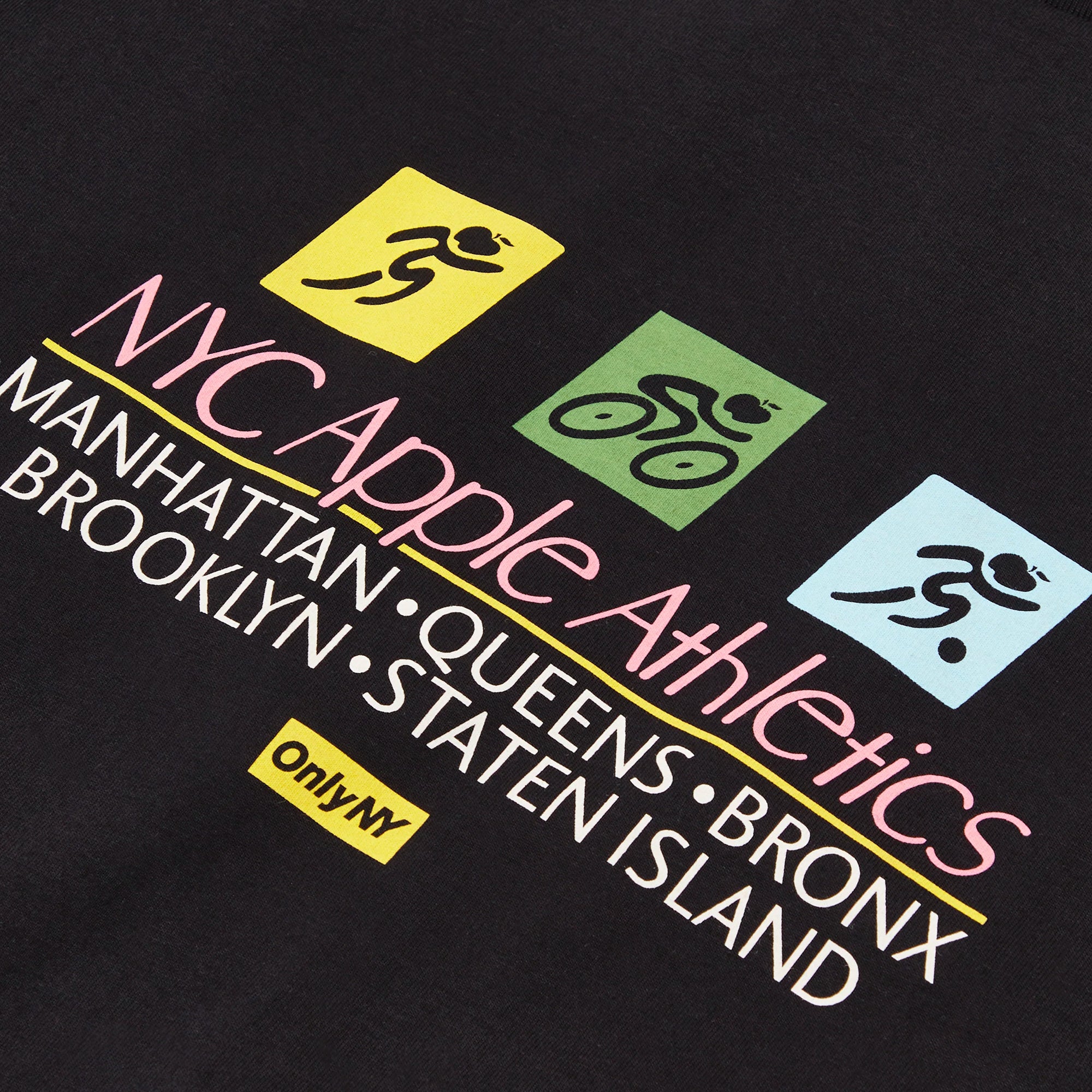 Only NY Mens Apple Athletics SS Tee