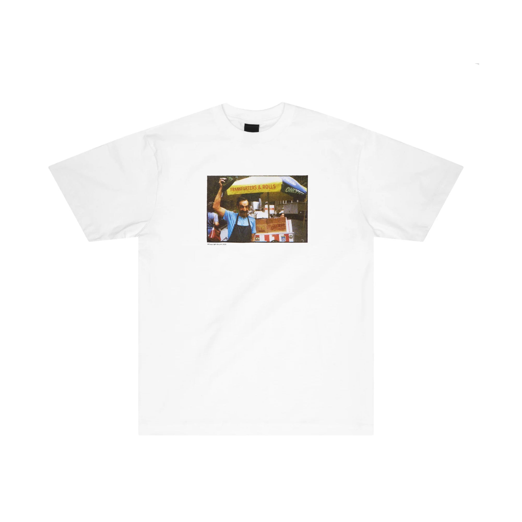 Only NY Mens Hotdog Stand Photograph Tee