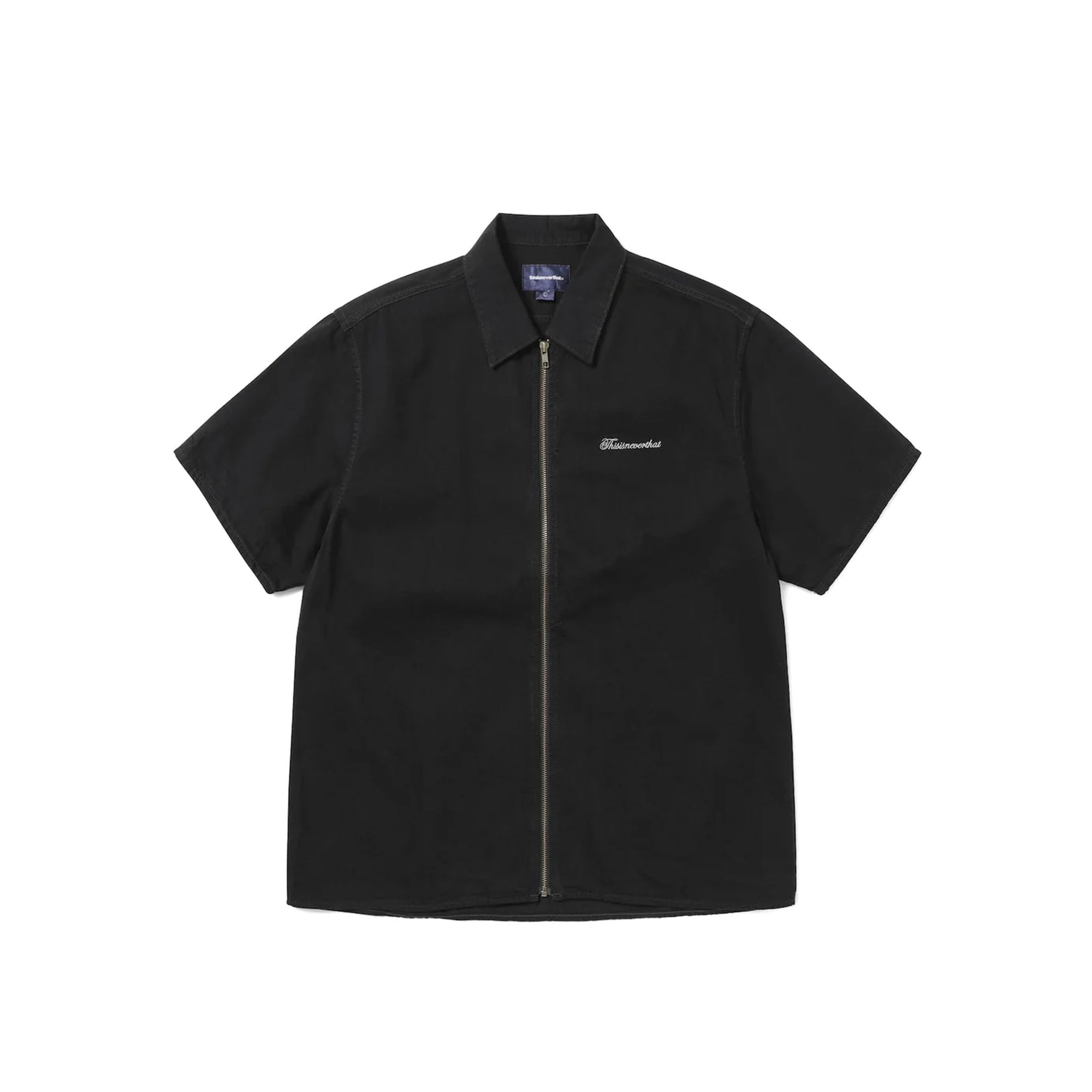 Thisisneverthat Mens Washed Denim Zip Shirt