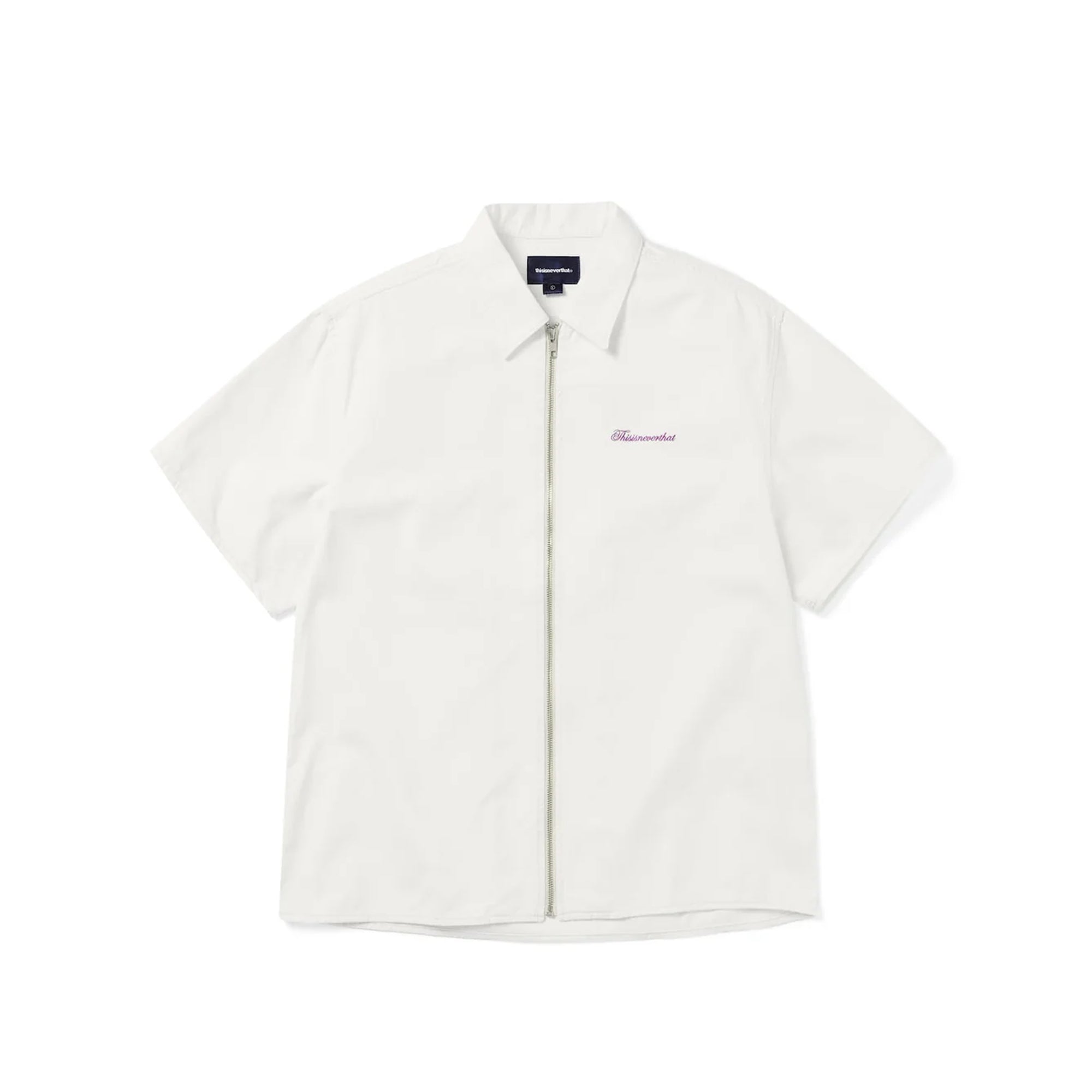 Thisisneverthat Mens Washed Denim Zip Shirt