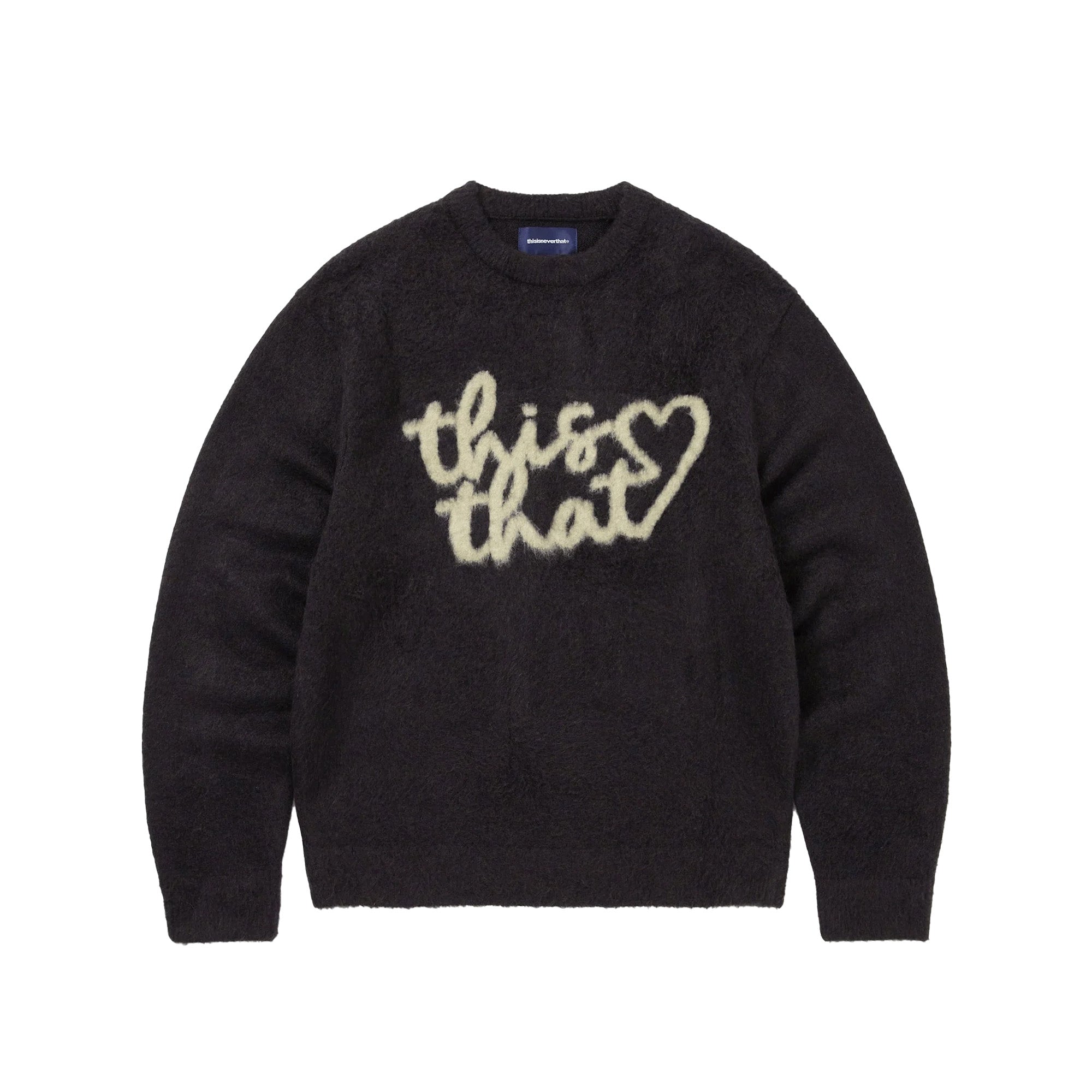 Thisisneverthat Mens Heart Logo Knit Sweater