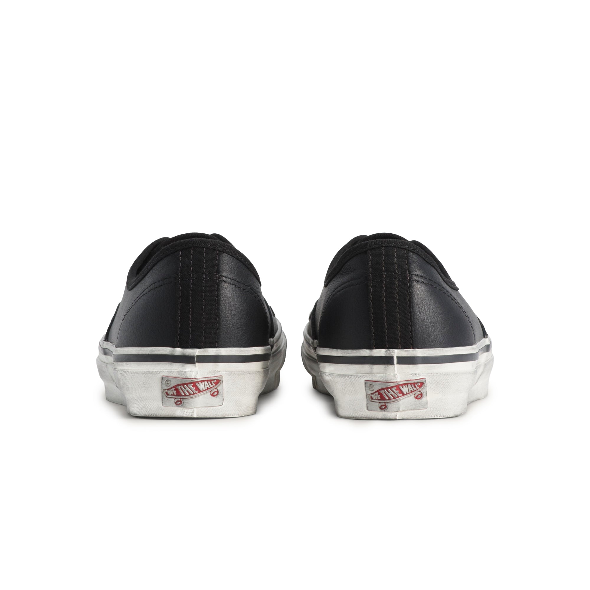 black and white sneakers on a white background