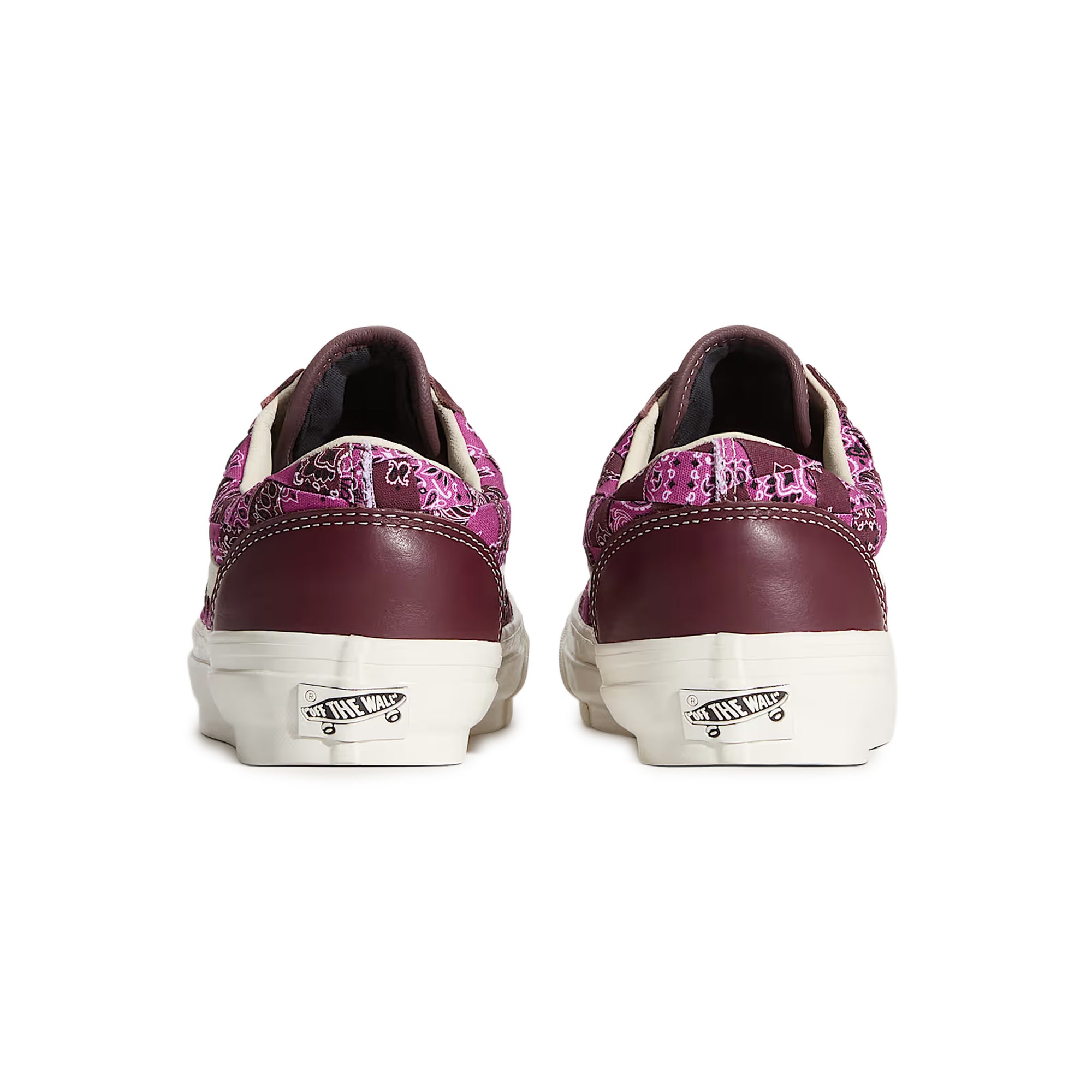 maroon pink off-white Bandana Port Sneakers on a white background