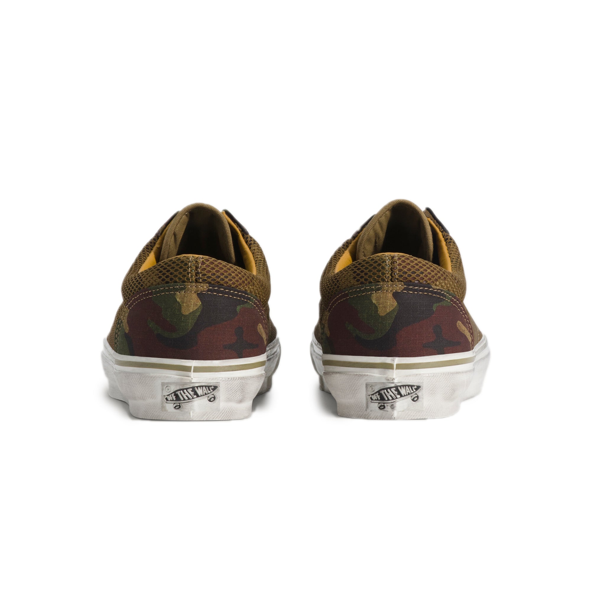Woodland Camo Sneakers on a white background
