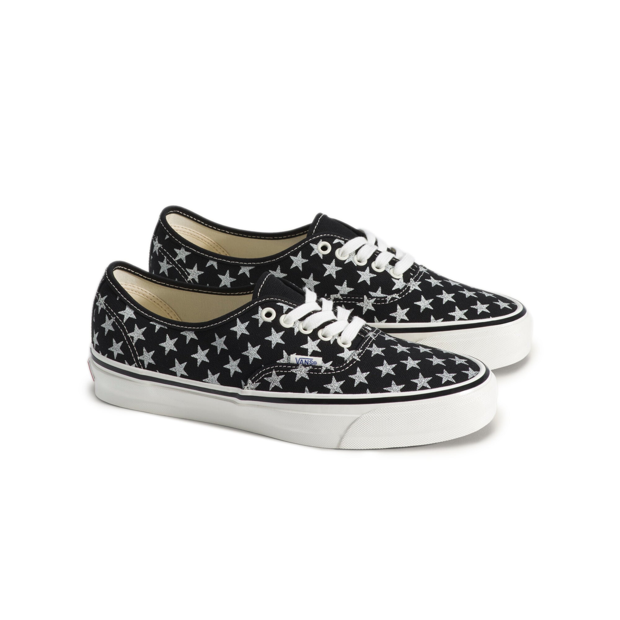 Black / Marshmallow White Sneakers on a white background