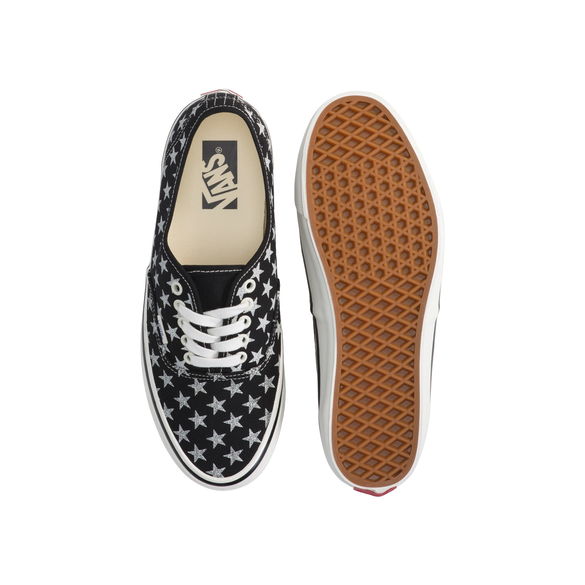 Black / Marshmallow White Sneakers on a white background