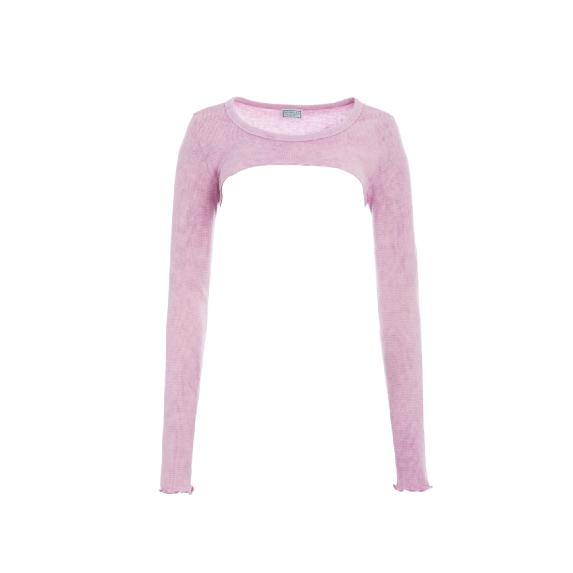 Guess USA Womens Aged Waffle Crop Top