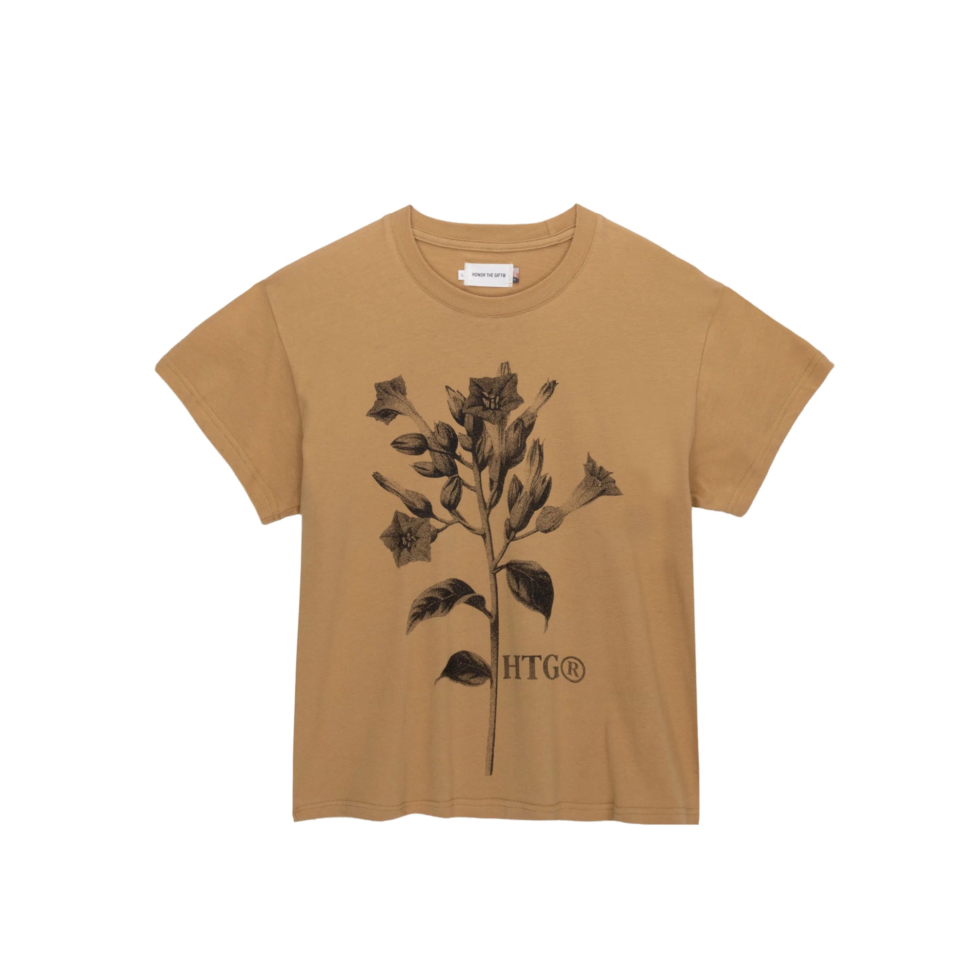 Honor The Gift Womens Tobacco Flower SS Tee