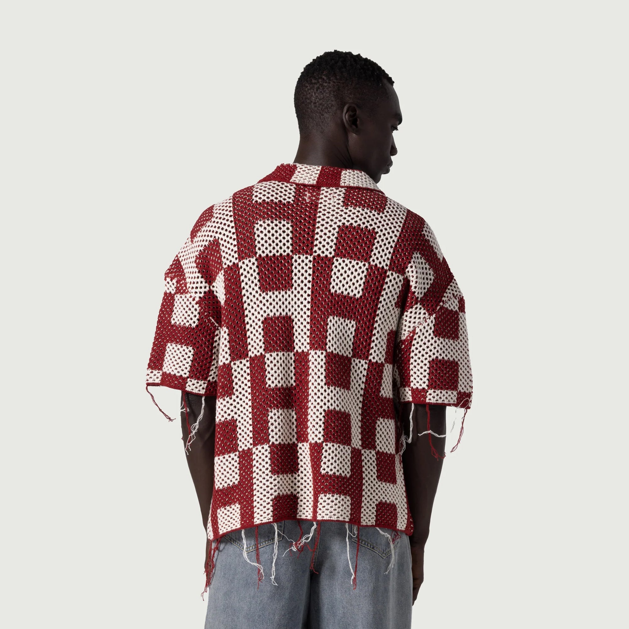 Honor The Gift Mens Button Down Crochet Shirt