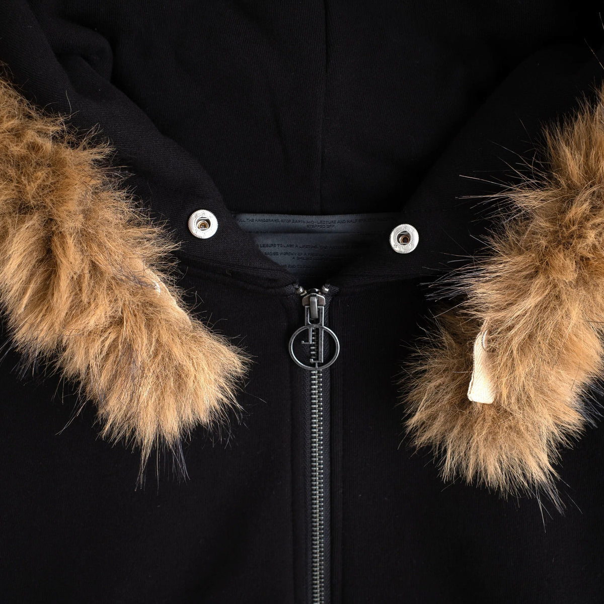 Jungles Mens Fur Trim Hoodie