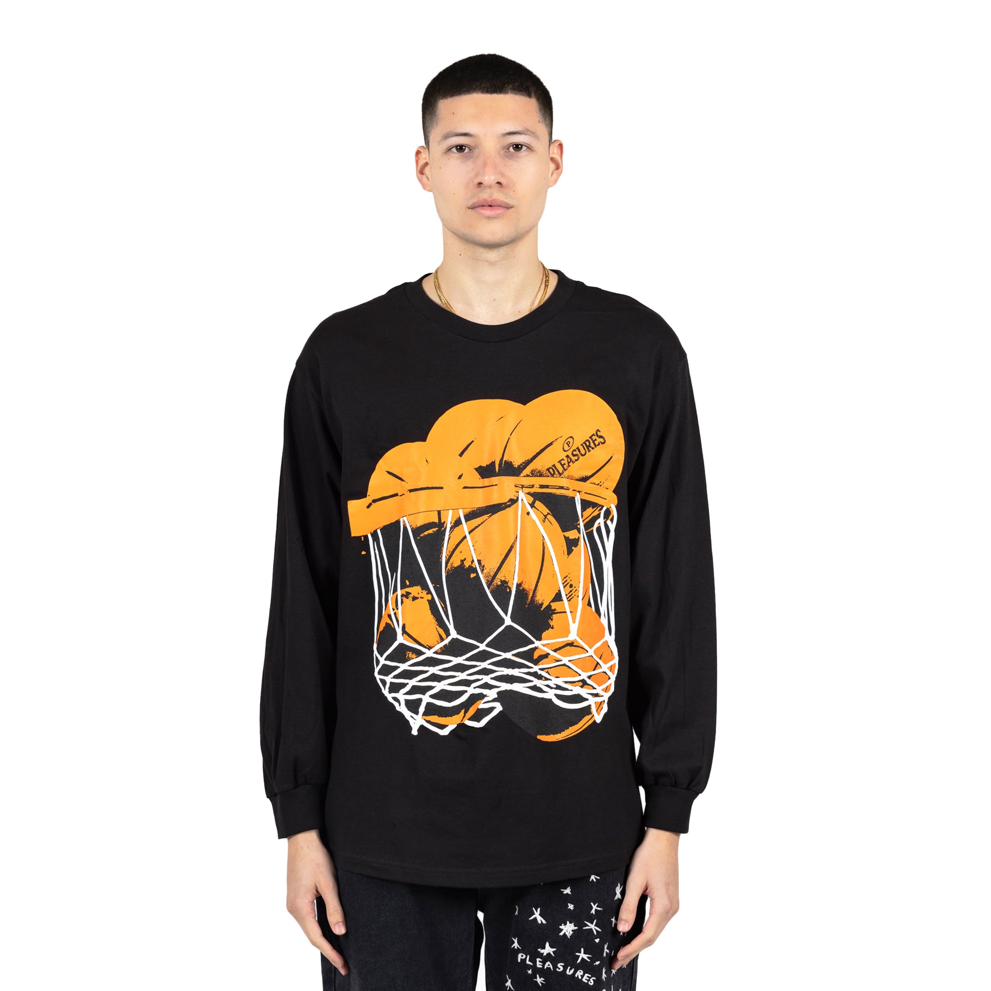 Pleasures Mens Hoops LS Tee