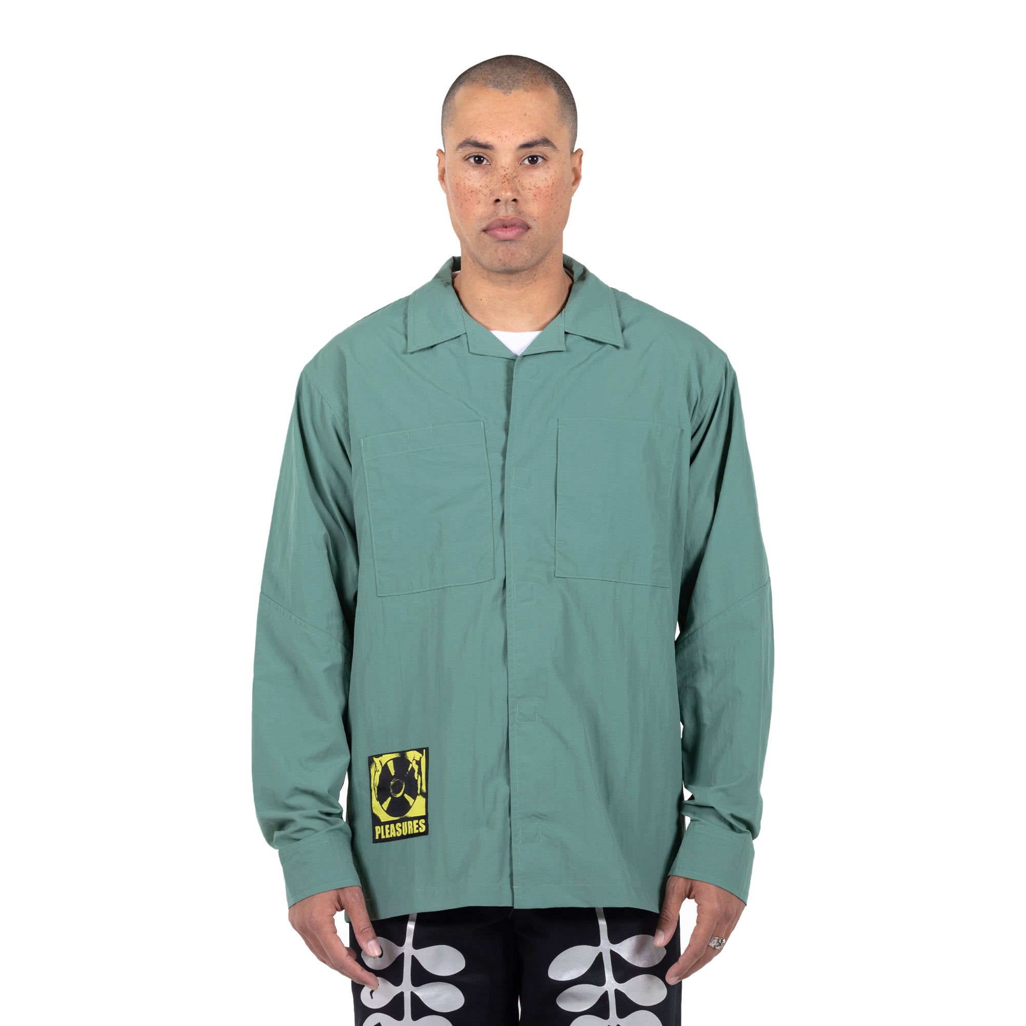 Pleasures Mens Stare Long Sleeve Overshirt
