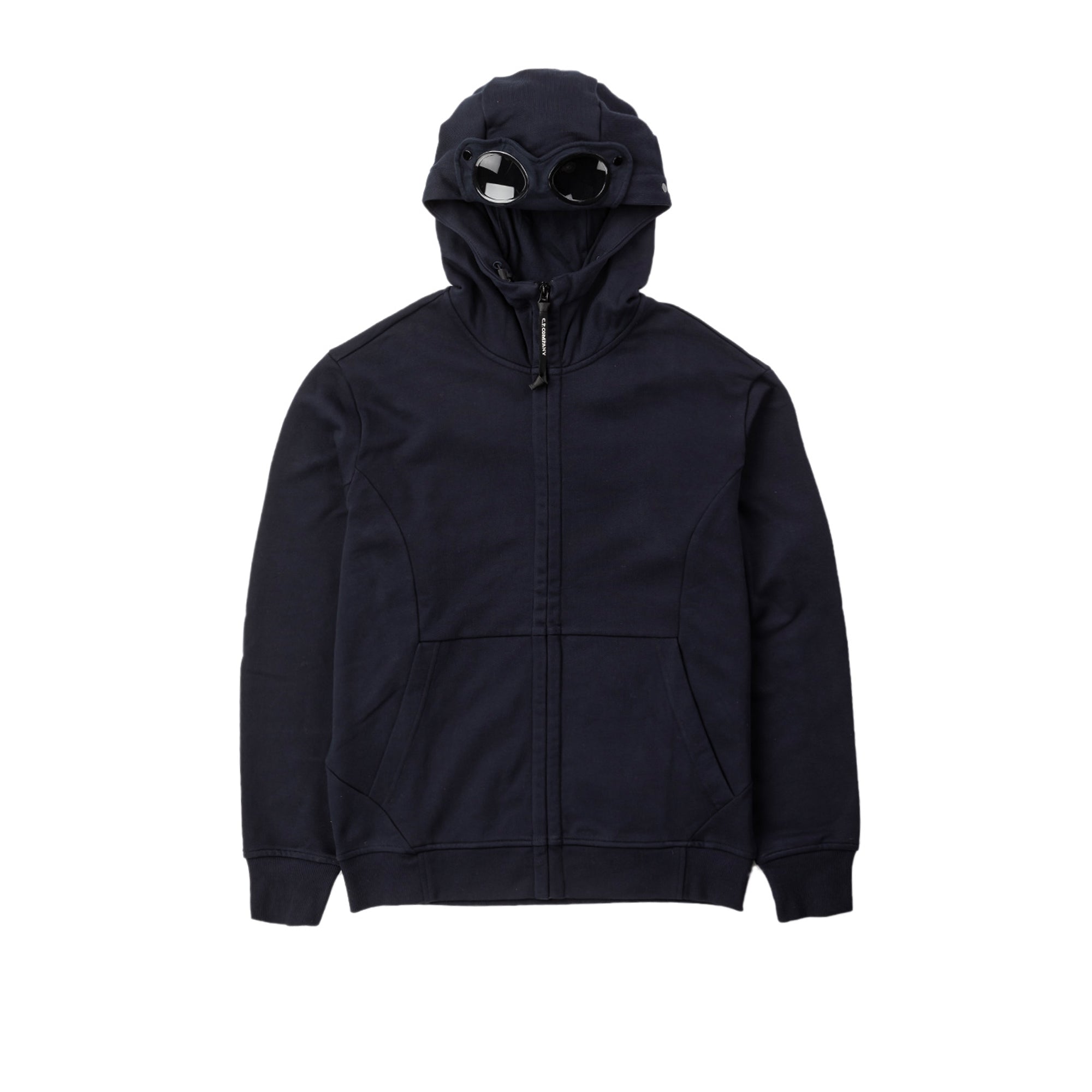 CP Company Mens Diagonal Fleece Full-Zip Goggle Hoodie