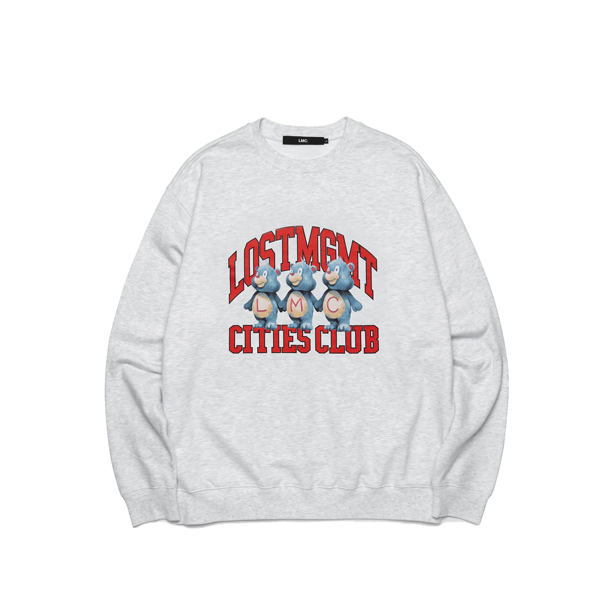 LMC Mens Bear Athletic Sweatshirt 'Light Heather Grey'