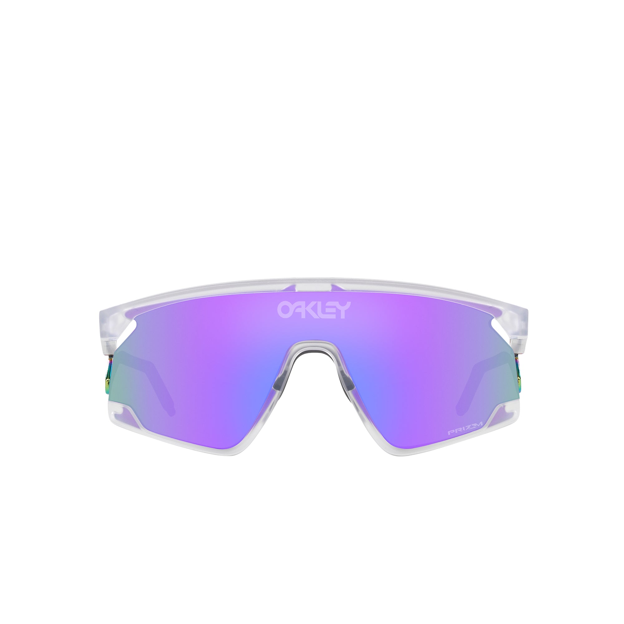 Oakley BXTR Metal Matte Clear W/ Prizm Violet Sunglasses