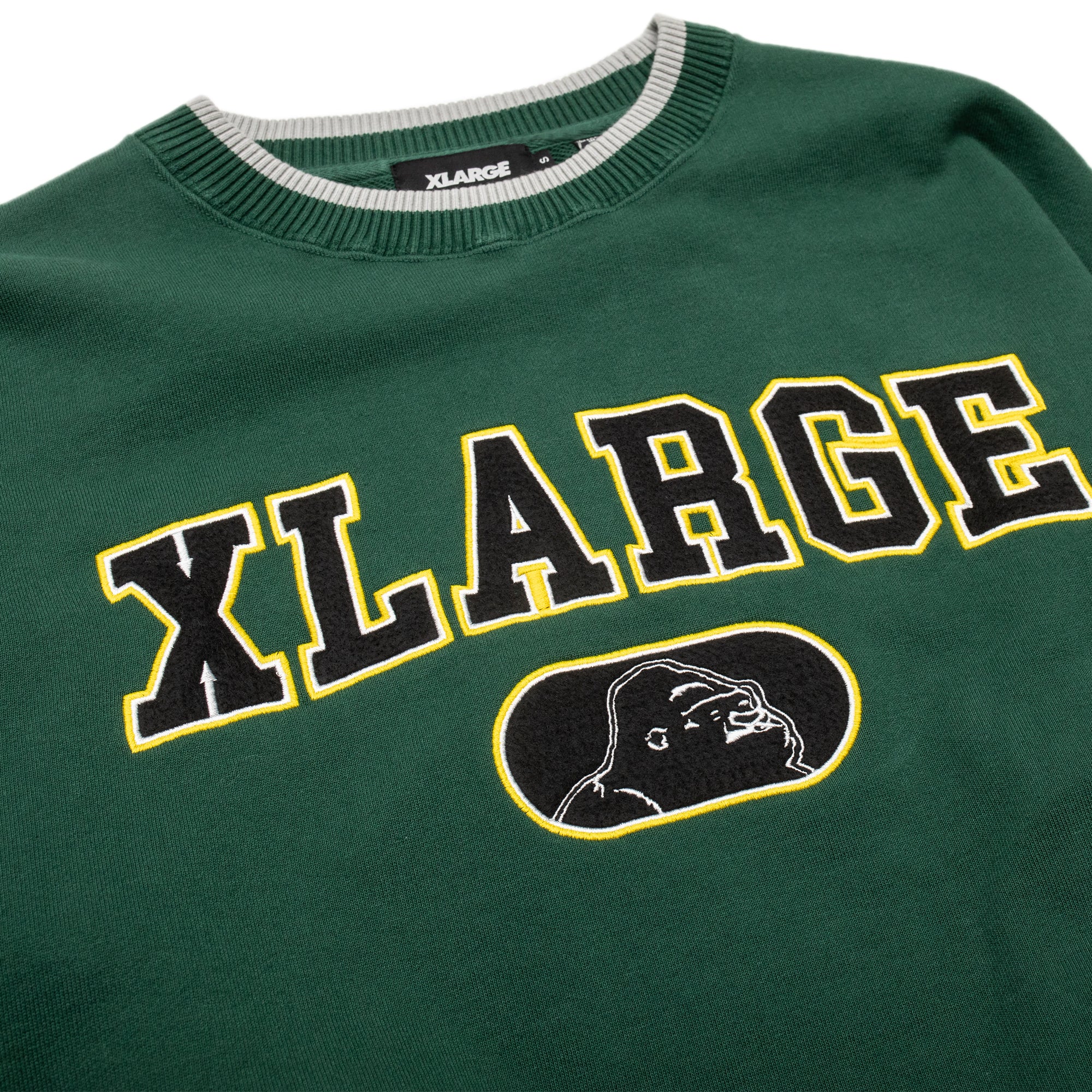 X-Large Mens Felt Logo Crewneck Sweatshirt