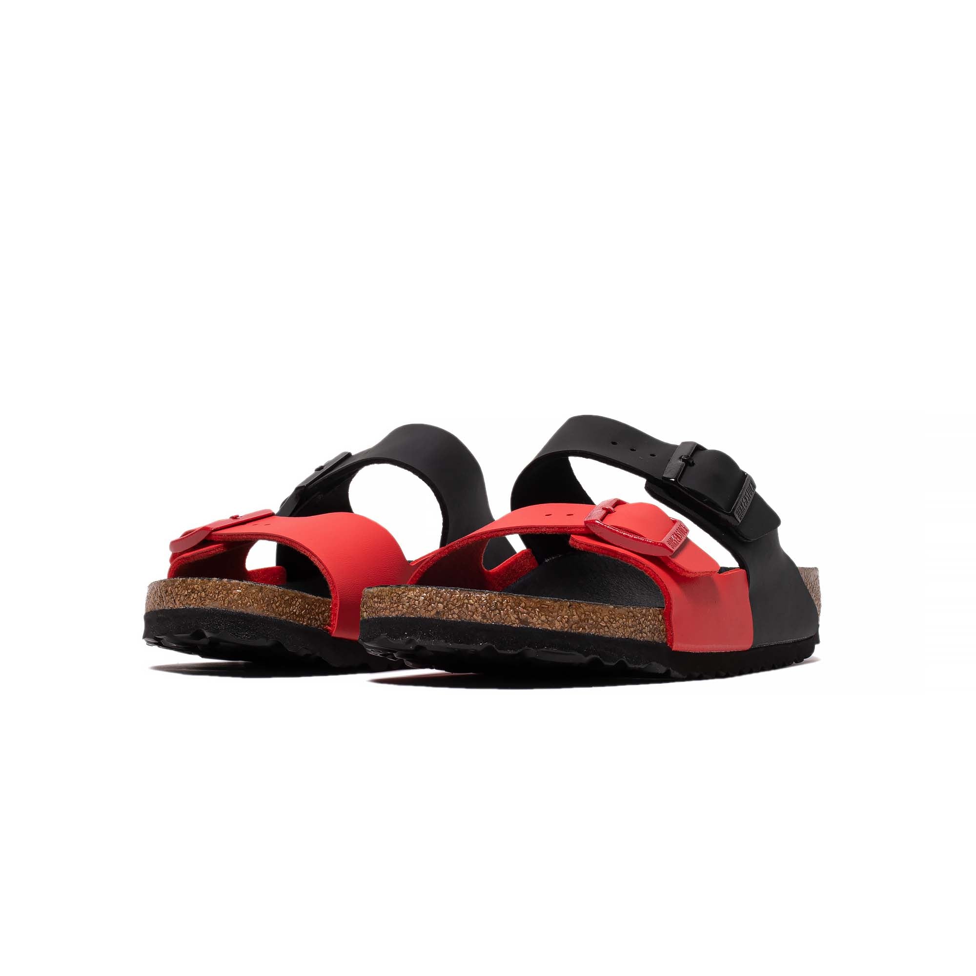 Birkenstock Mens Arizona Split 'Black/Red' Sandals