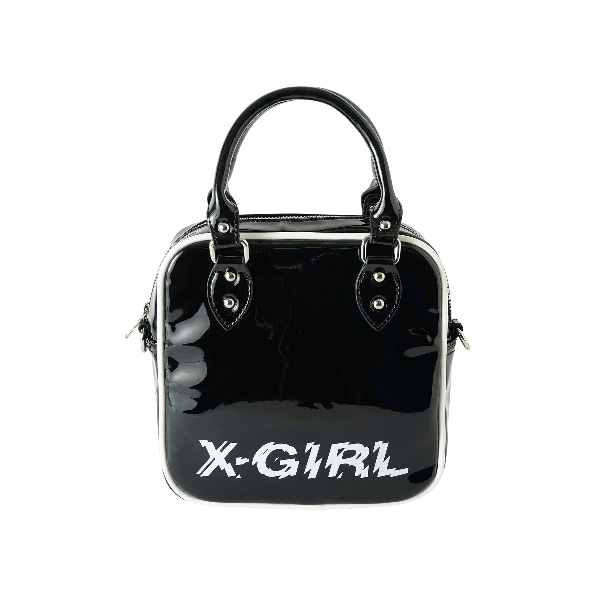 X-Girl Enamel 2Way Square Shoulder Bag