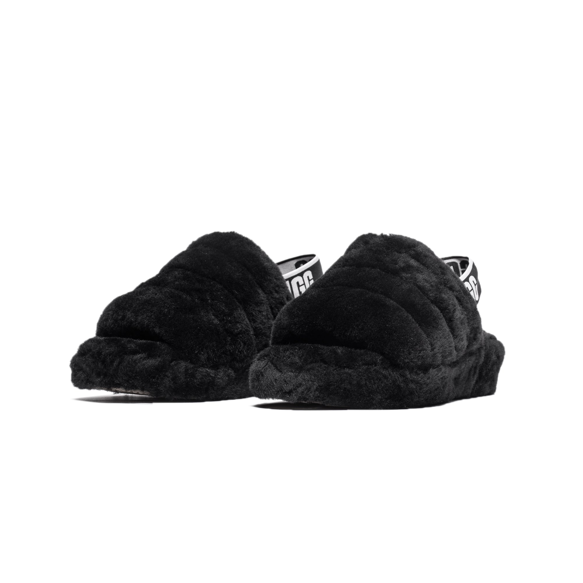 Ugg Womens Fluff Yea Slide 'Black'