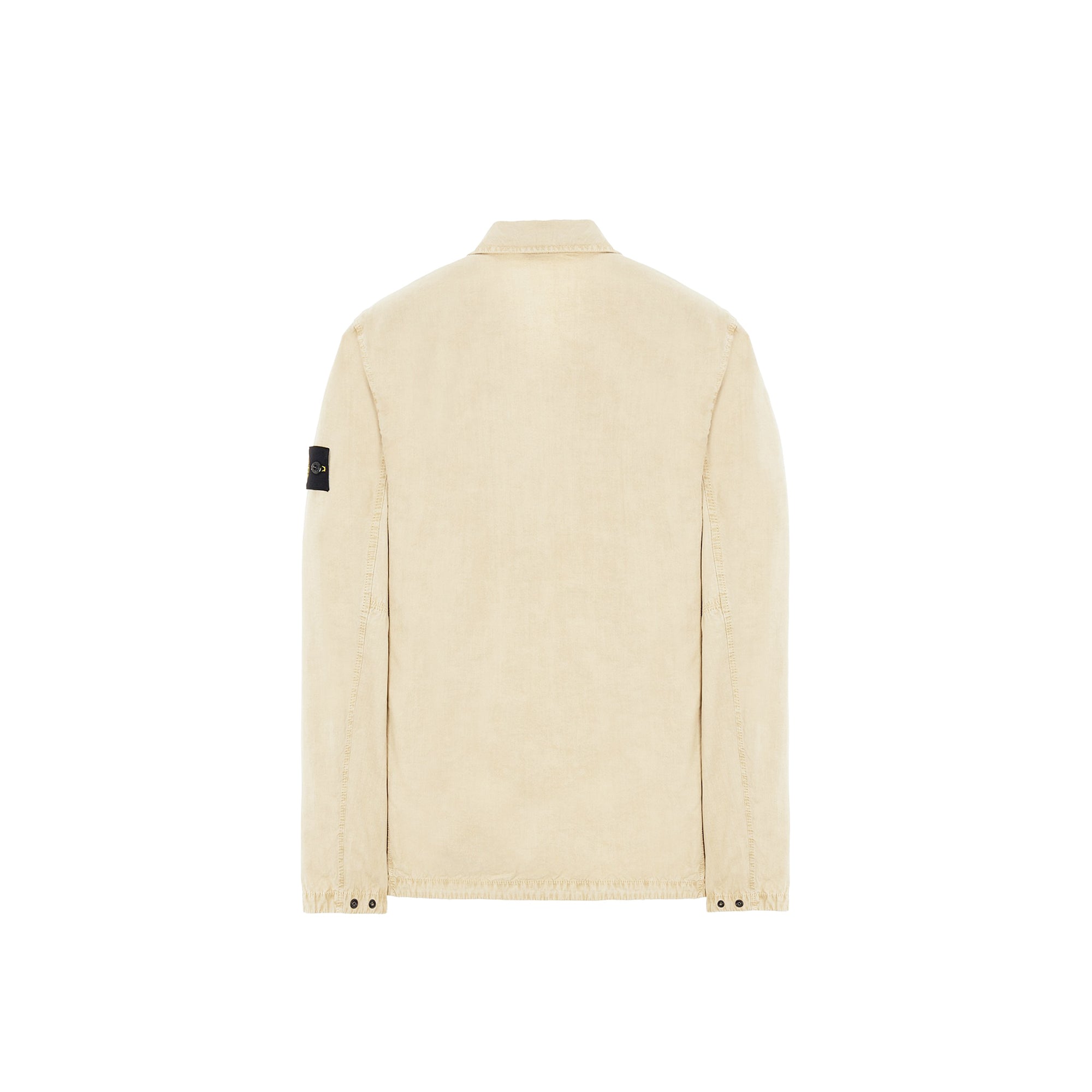 Stone Island Mens Brushed Cotton Overshirt 'Beige'