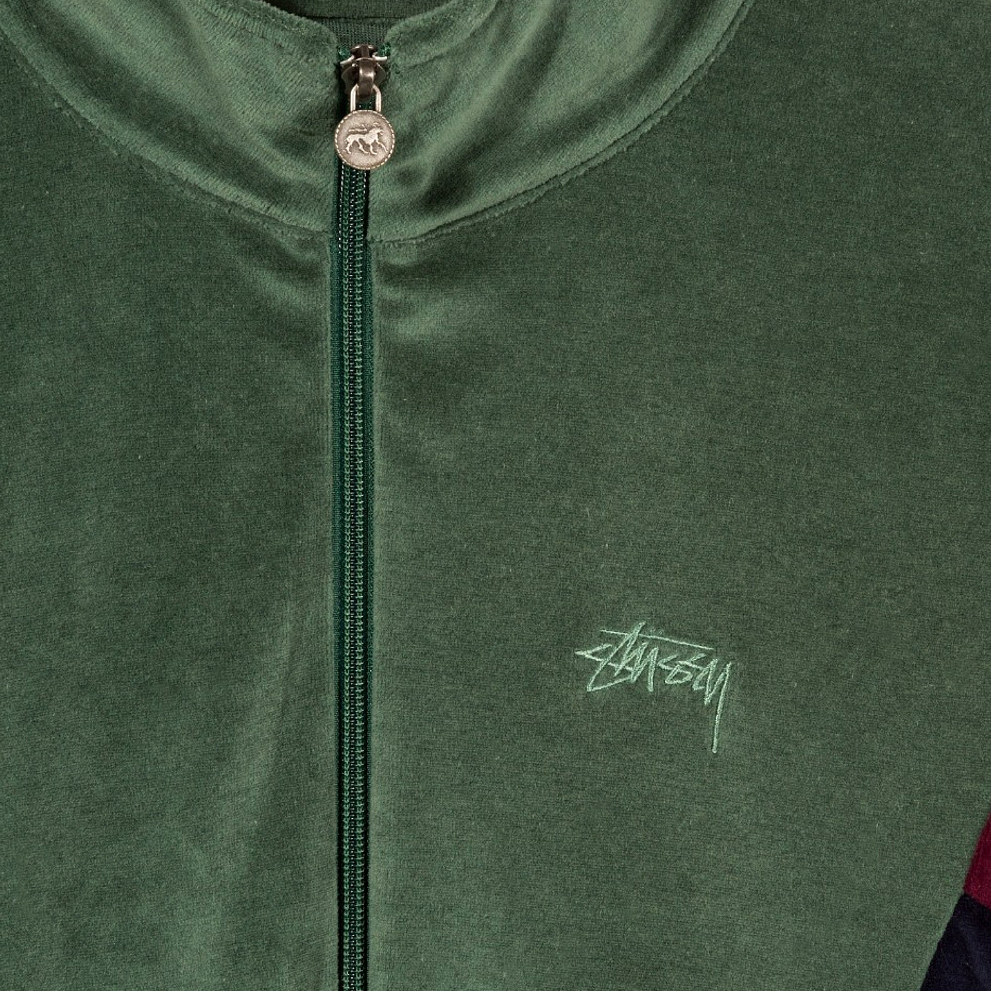 Stussy Velour Paneled Track Jacket [115393]