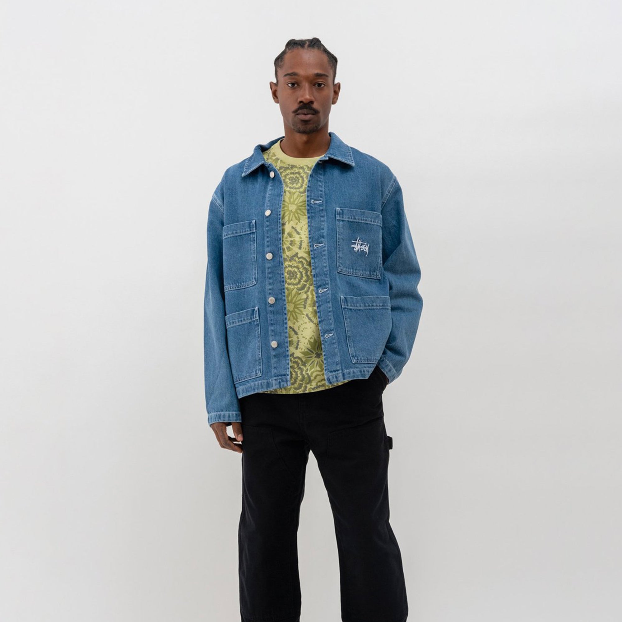 Stussy Mens Denim Chore Jacket