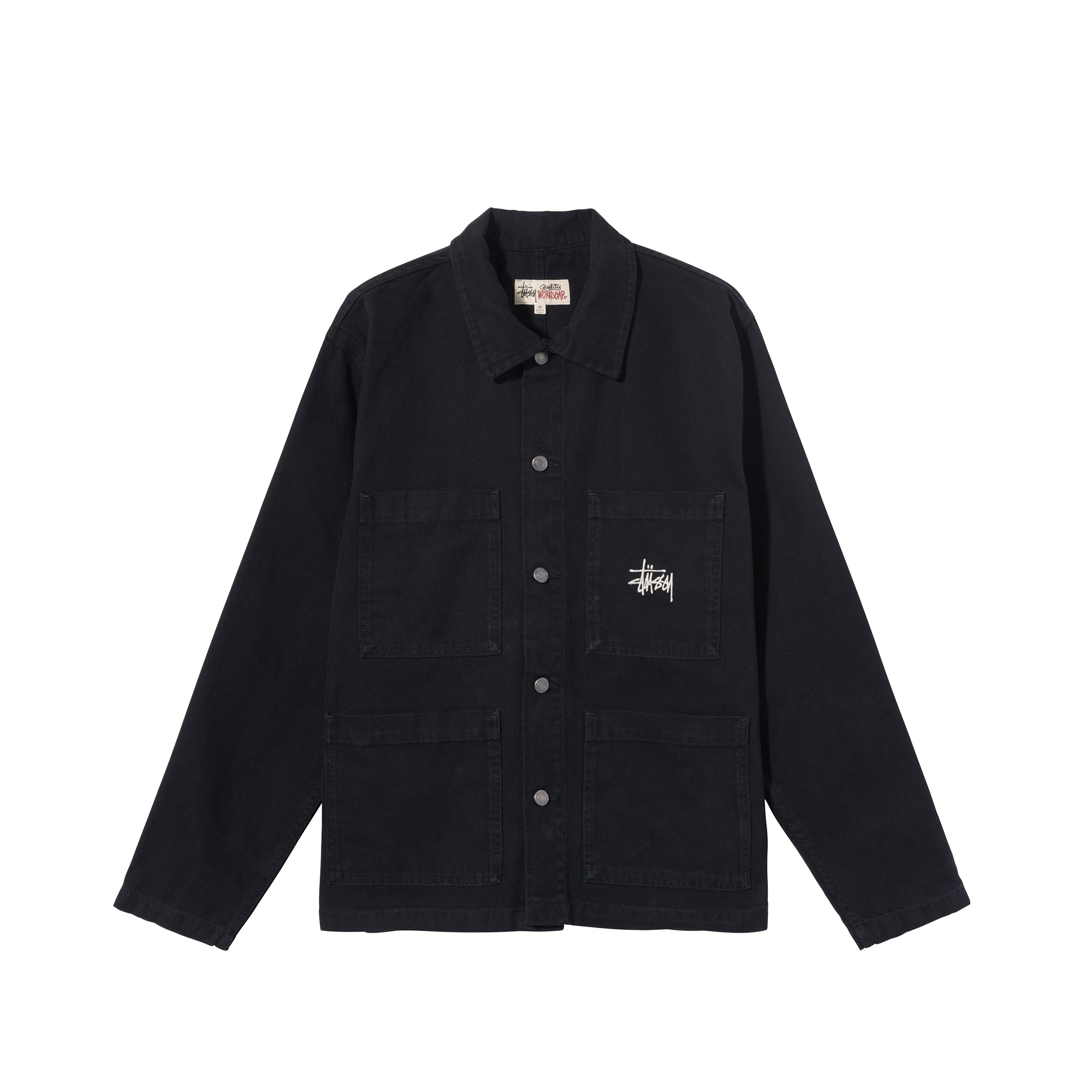 Stussy Mens Canvas Chore Jacket 'Black'