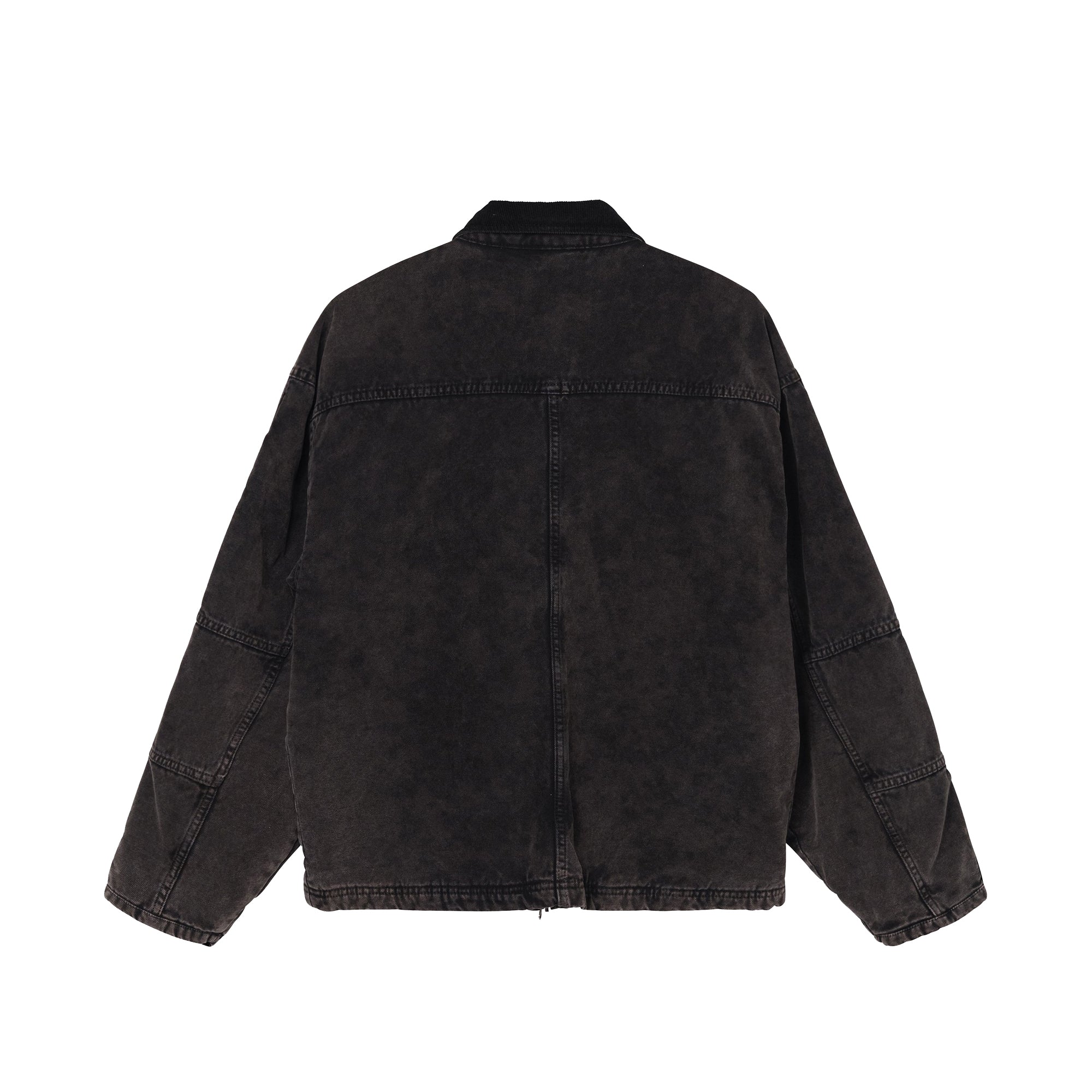 Stussy Mens Washed Canvas Shop Jacket 'Black'