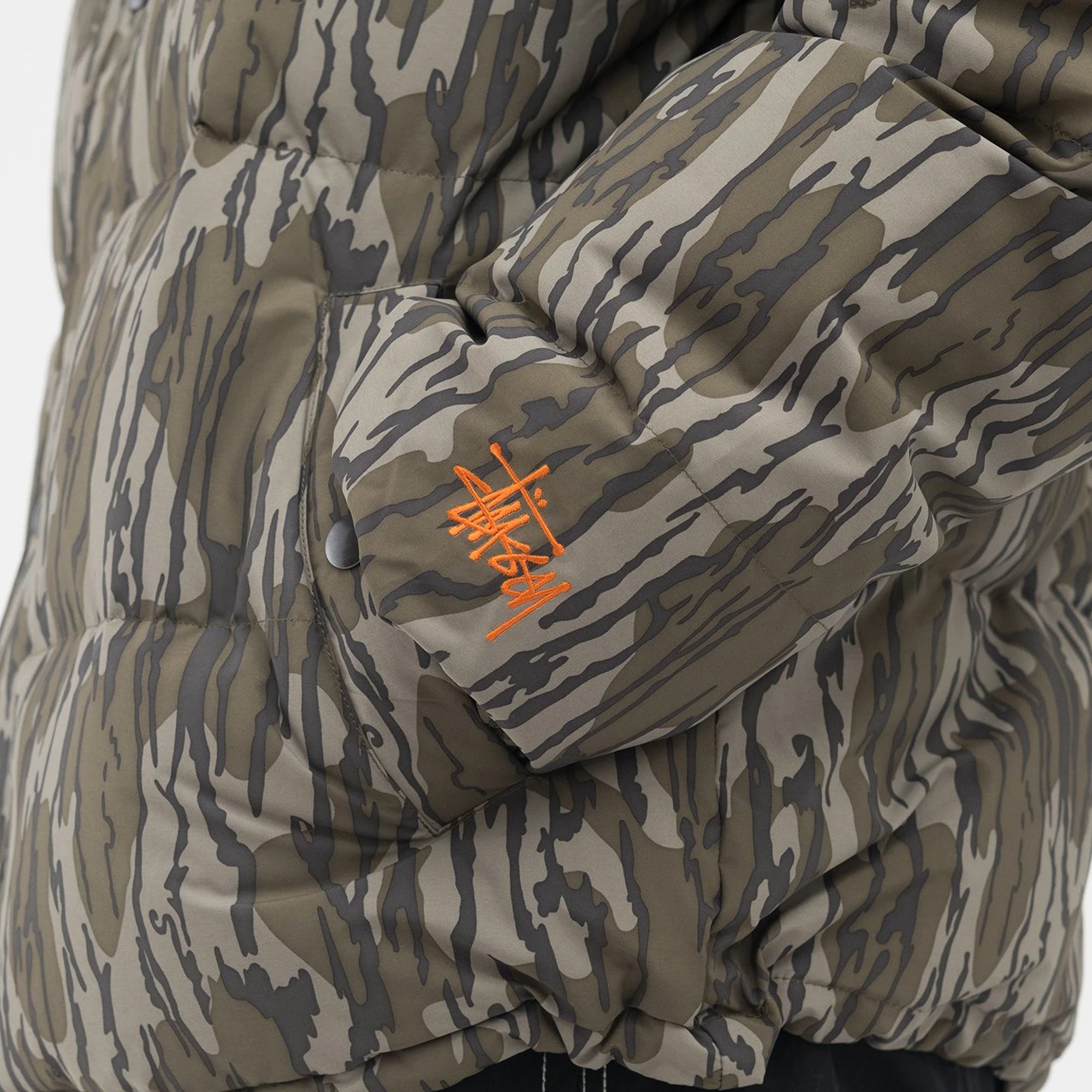 Stussy Mens Mossy Oak Down Puffer Jacket 'Camo'