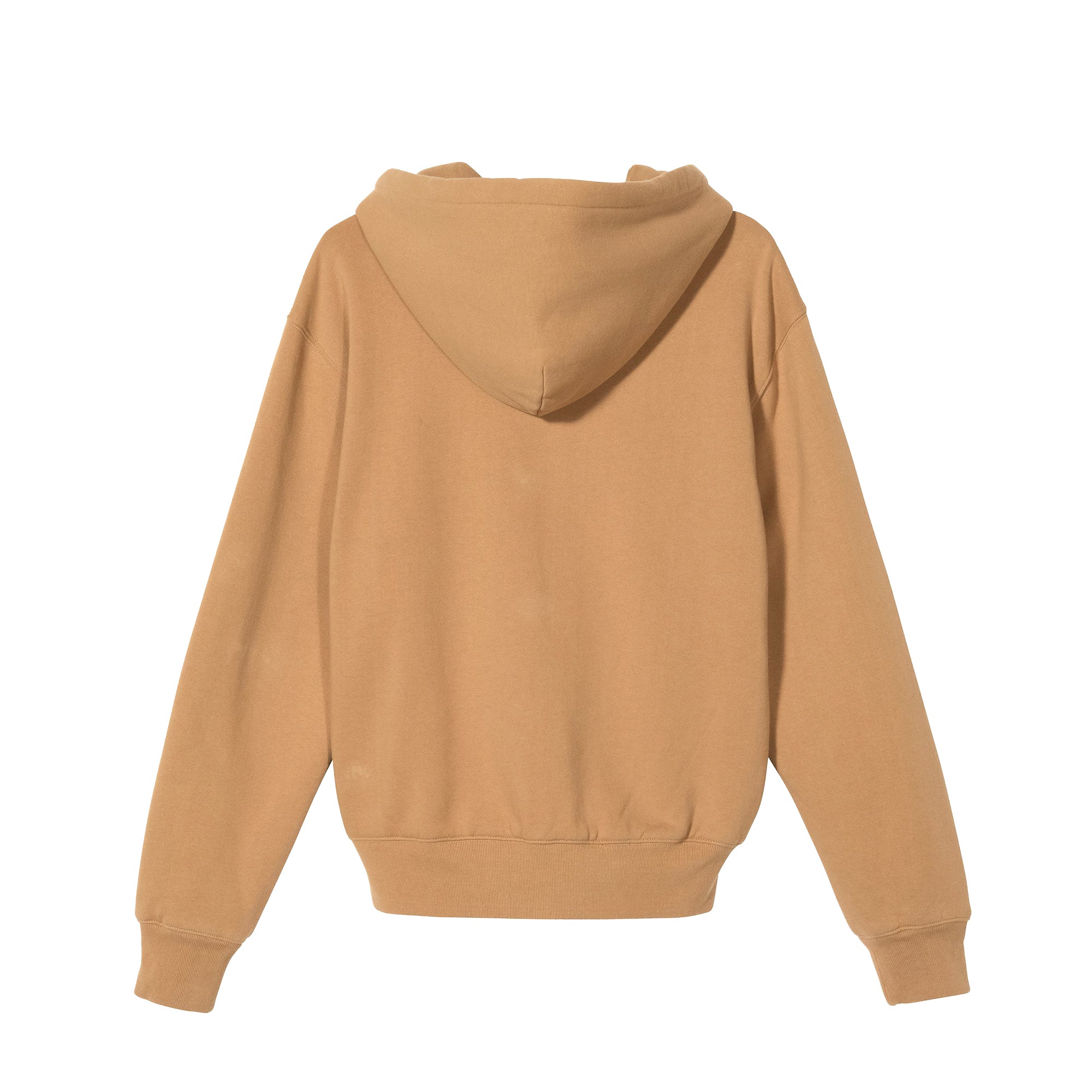 Stussy Men Thermal Zip Brown Hoodie