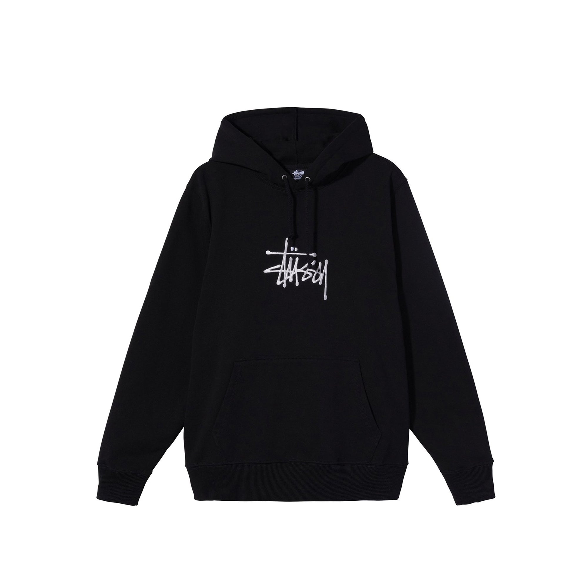 Stussy Mens Basic Stussy App Black Hoodie
