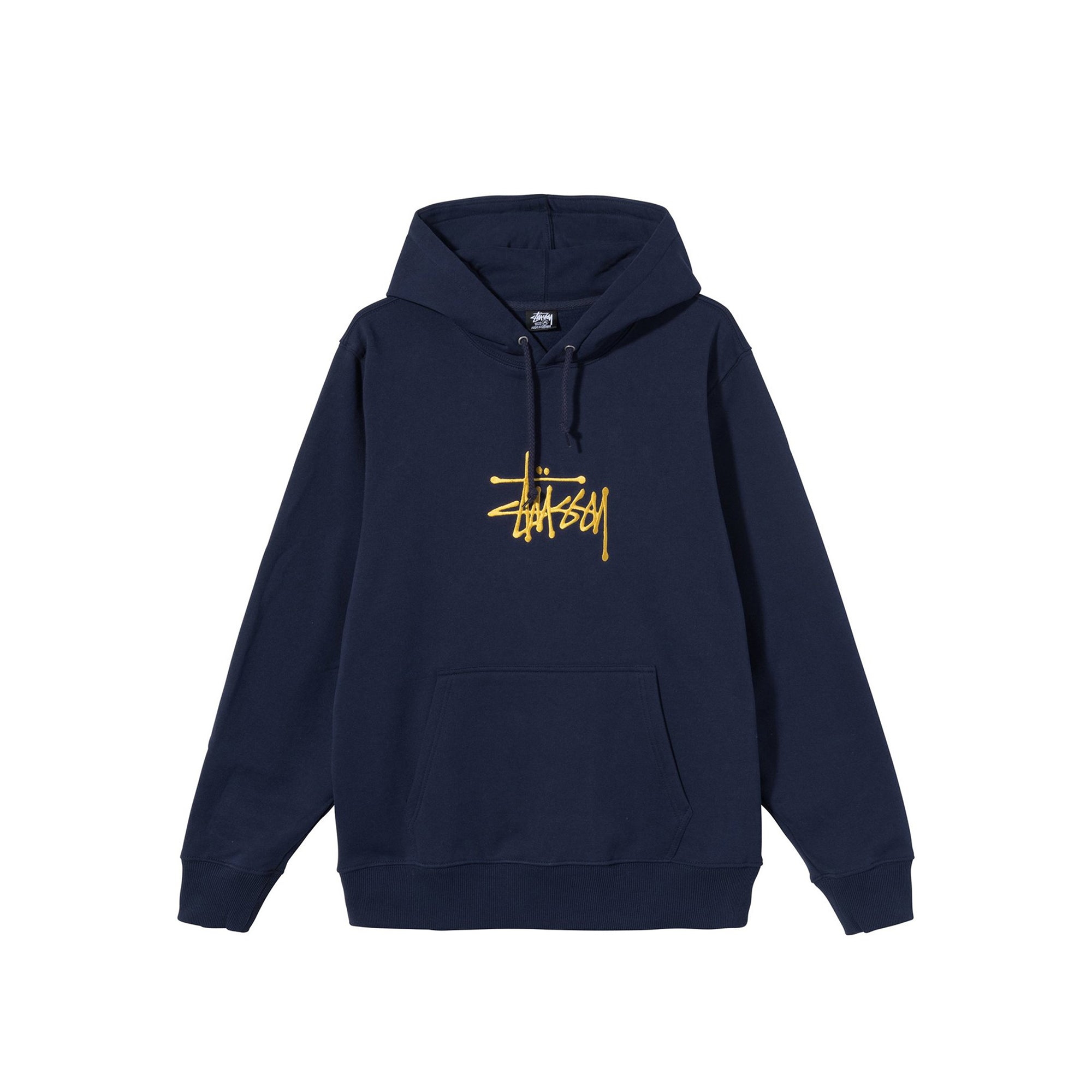 Stussy Mens Basic Stussy App Navy Hoodie