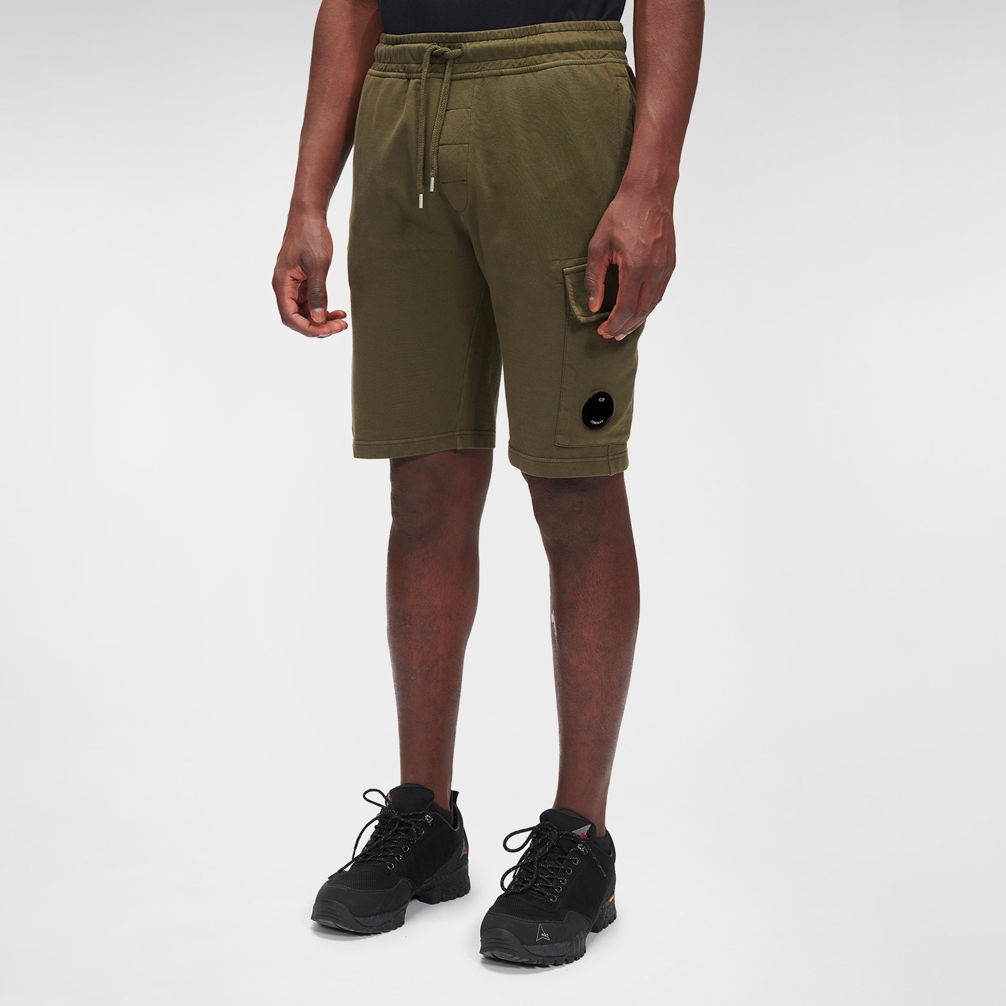 C.P. Company Mens Light Fleece Cargo Shorts