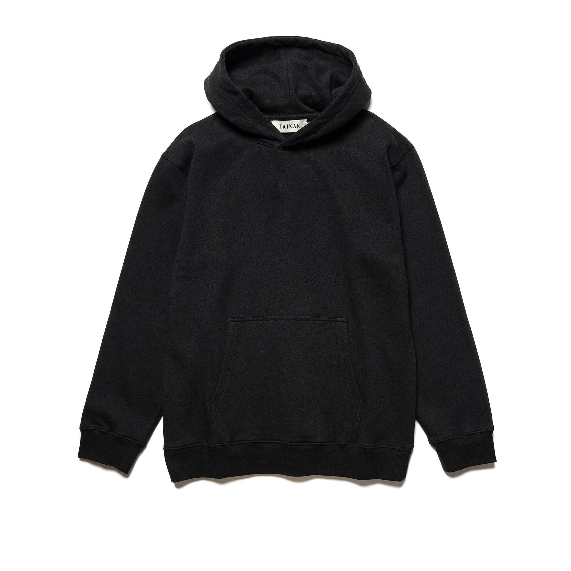 Taikan Mens Plain Hoodie 'Black'