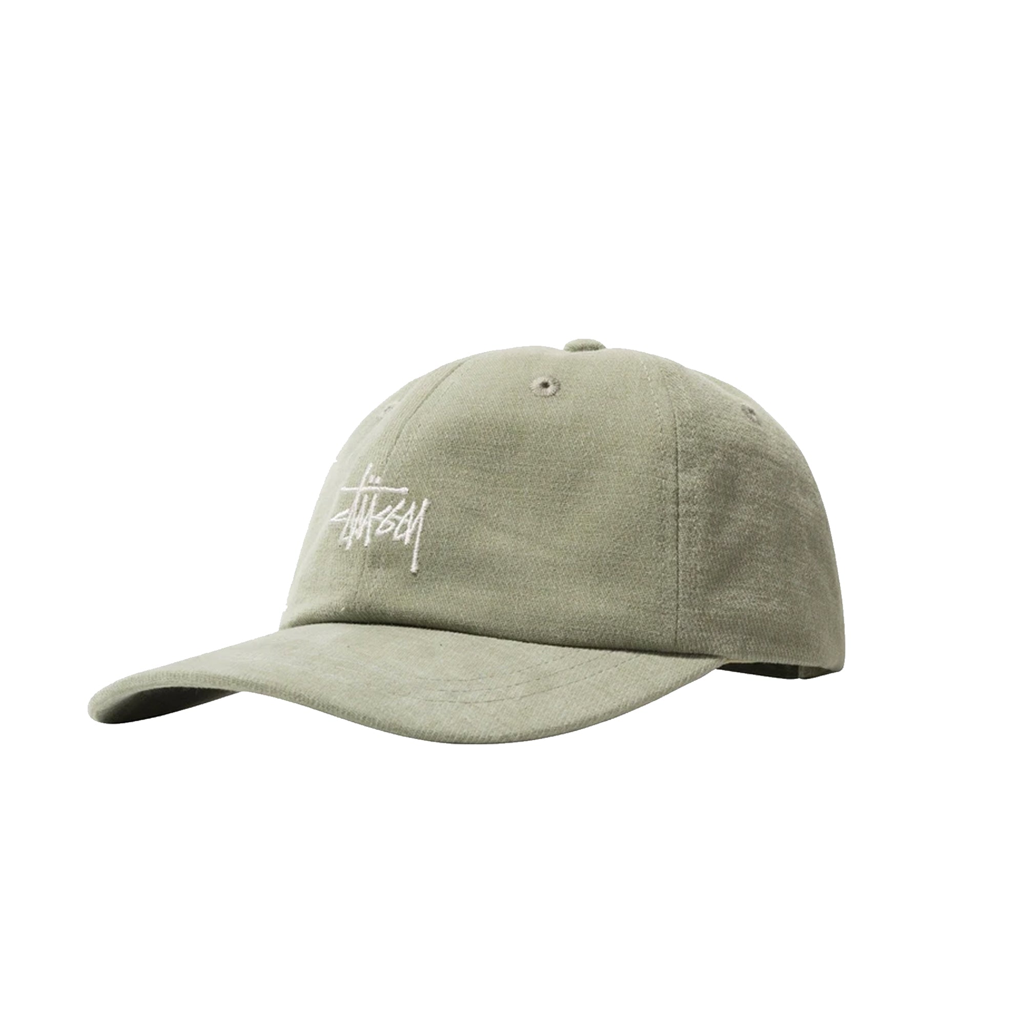 Stussy Mens Stock Low Pro Cap 'Light Olive'