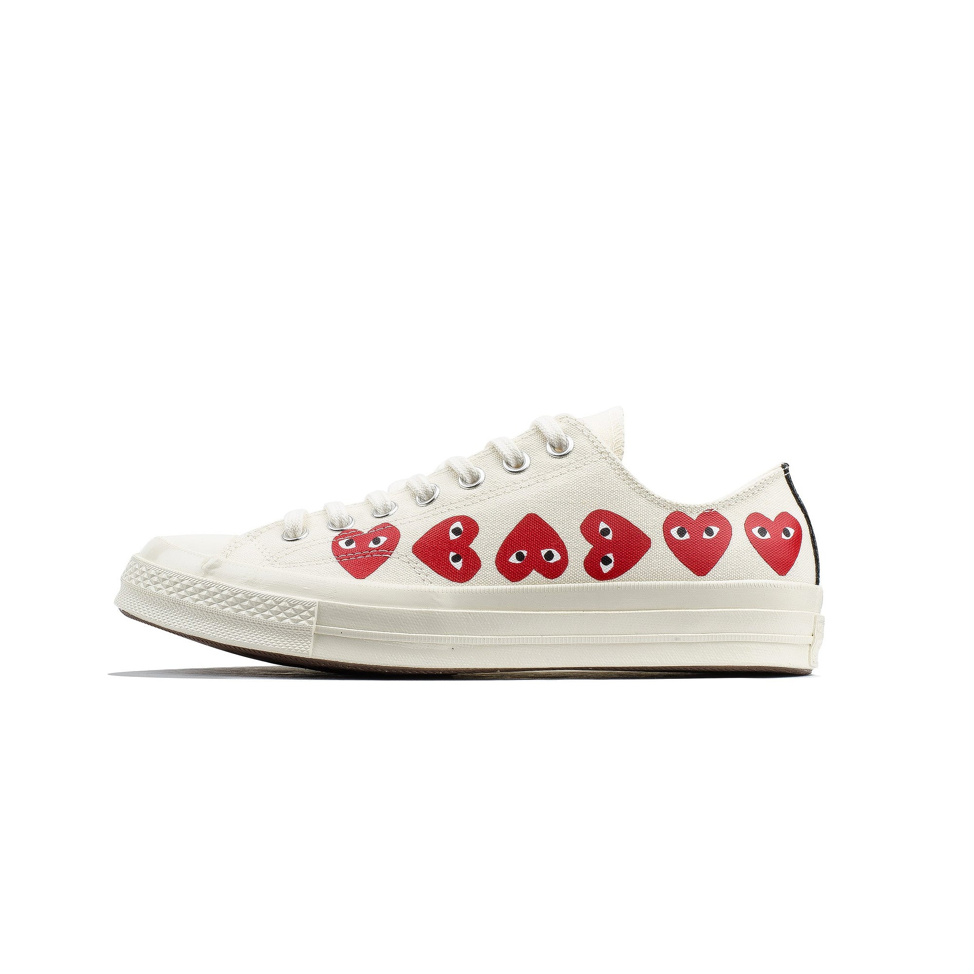Comme des Garcons PLAY x Converse Chuck 70 Low Multi Heart Shoes