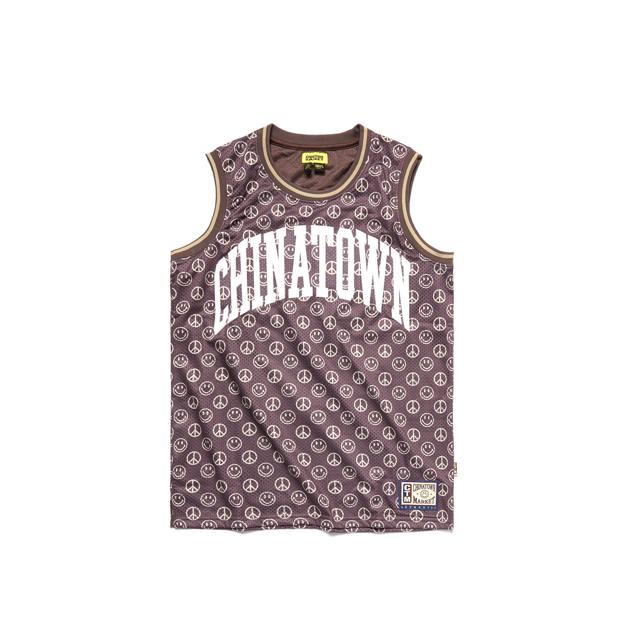 Chinatown Market Mens Smiley Cabana Basketball Jersey