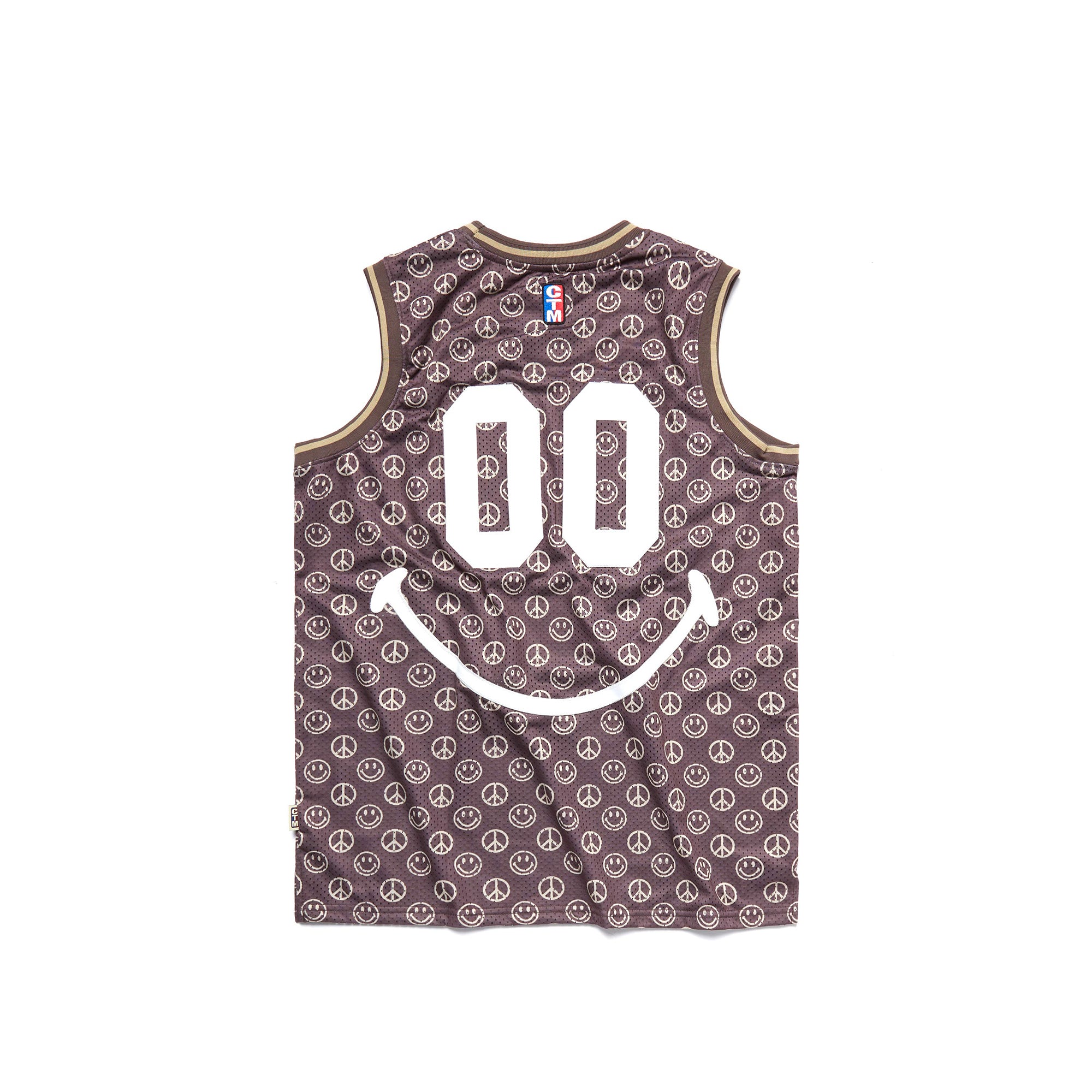 Chinatown Market Mens Smiley Cabana Basketball Jersey
