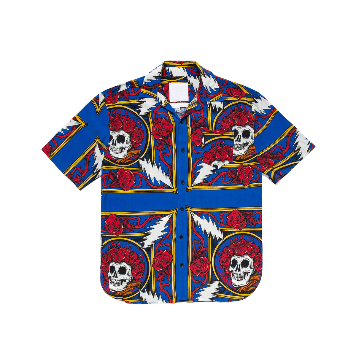 Chinatown Market Mens 'Multi' Border Bandana SS Button Up Shirt