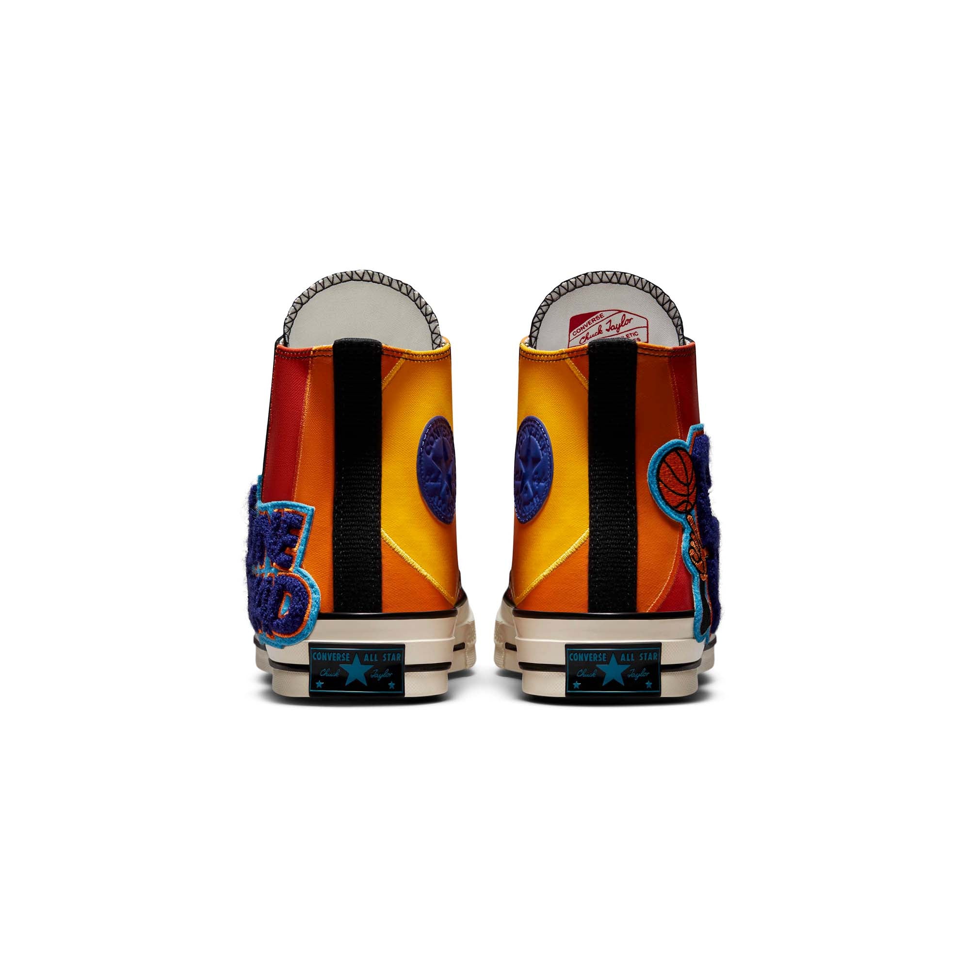 Converse Mens Chuck 70 HI Shoes 'Black/Mantra Orange'