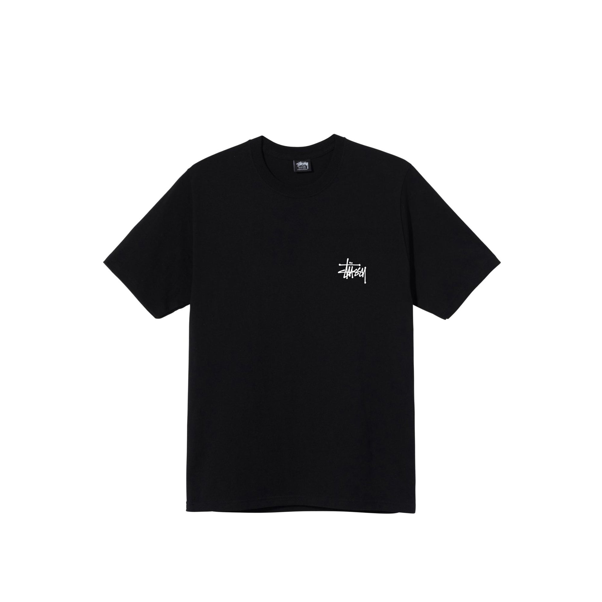 Stussy Mens Basic Stussy Black Tee