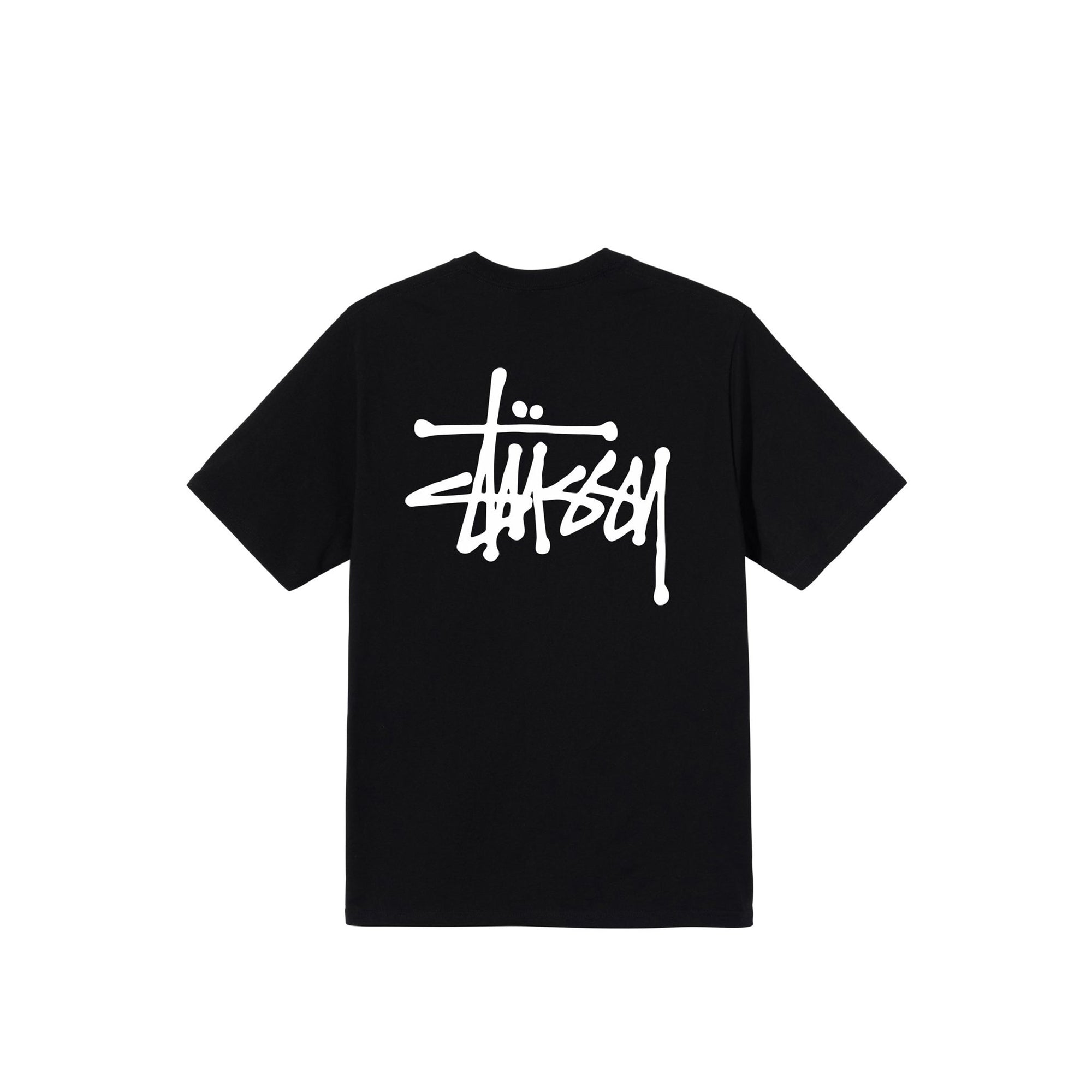 Stussy Mens Basic Stussy Black Tee